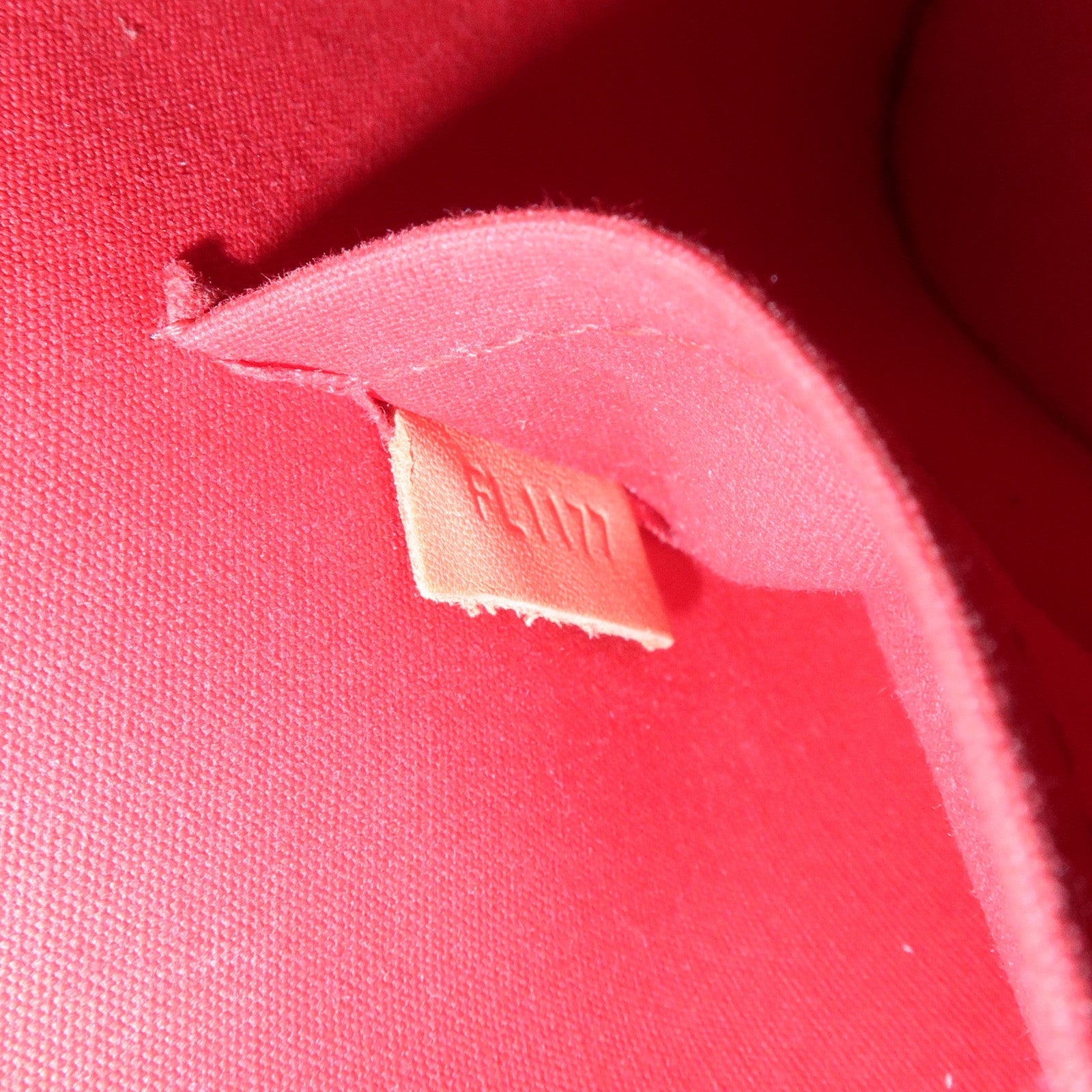 Louis Vuitton Monogram Vernis Alma BB 2Way Hand Bag Cerise M90174 Used