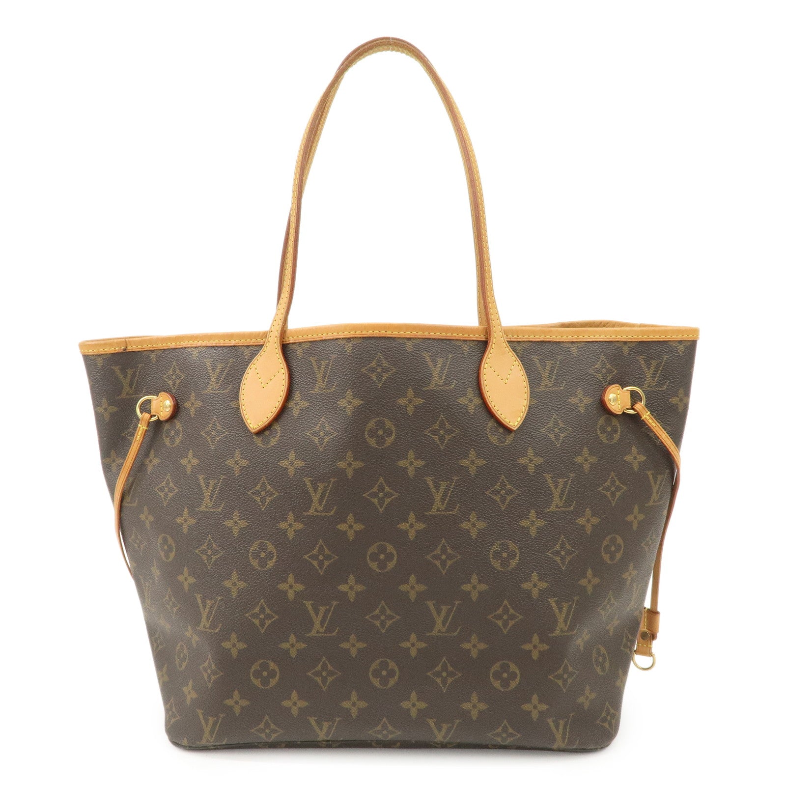 Louis Vuitton Monogram Neverfull MM Tote Bag Brown M40156