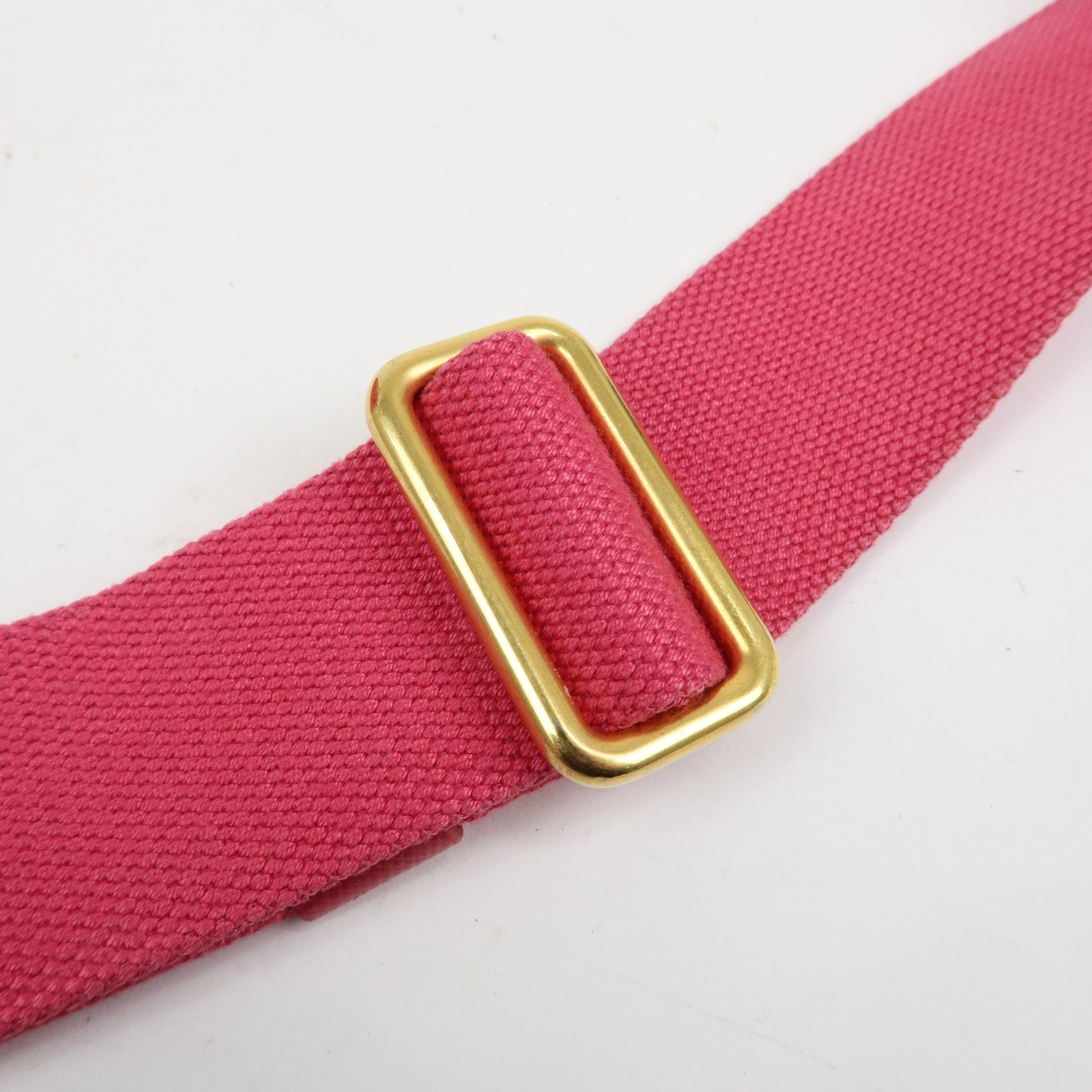 PRADA Triangle Logo Canapa Mini 2Way Hand Shoulder Bag Pink B2439G