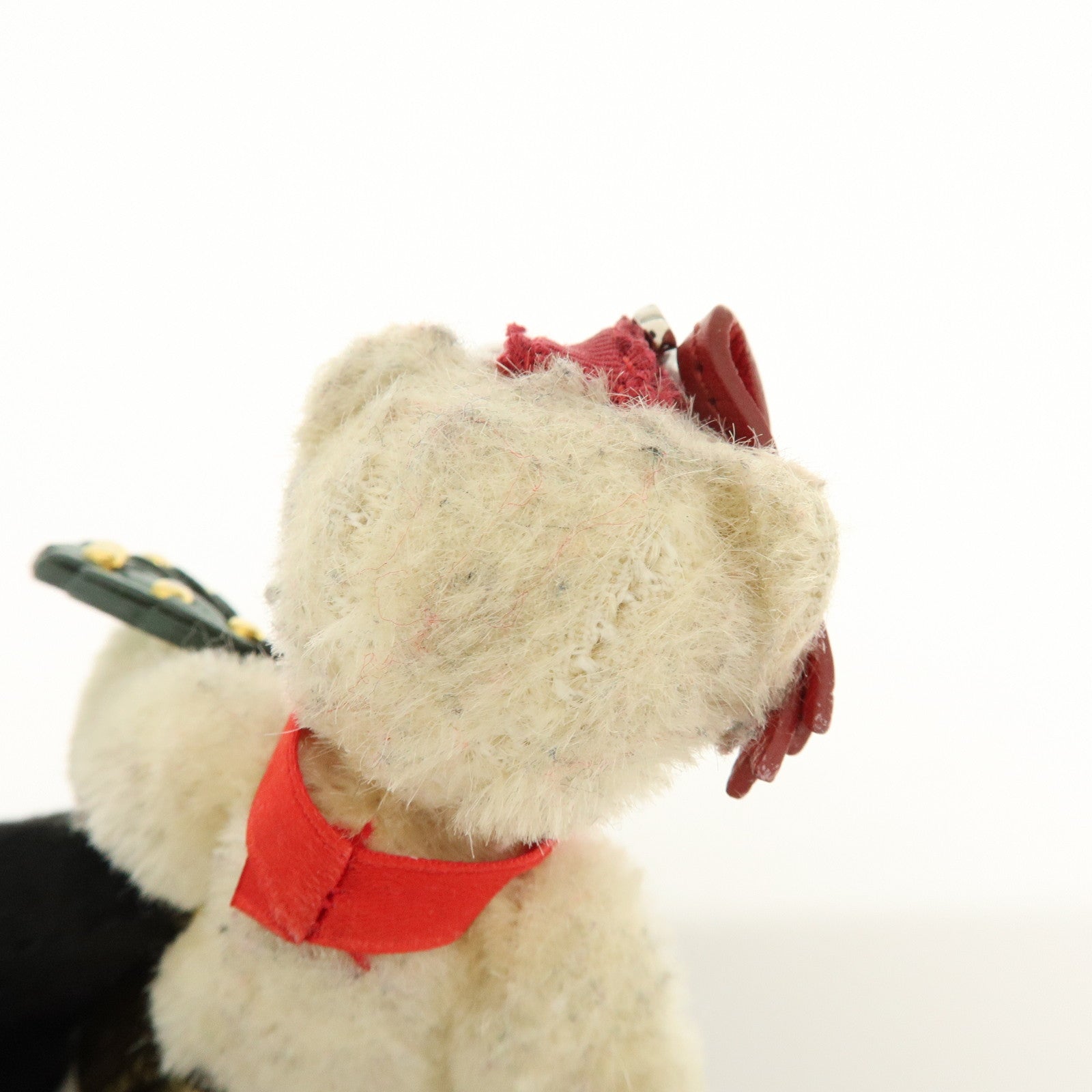 PRADA Bag Charm Key Holder Bear Motif Christmas 2012 Beige Red