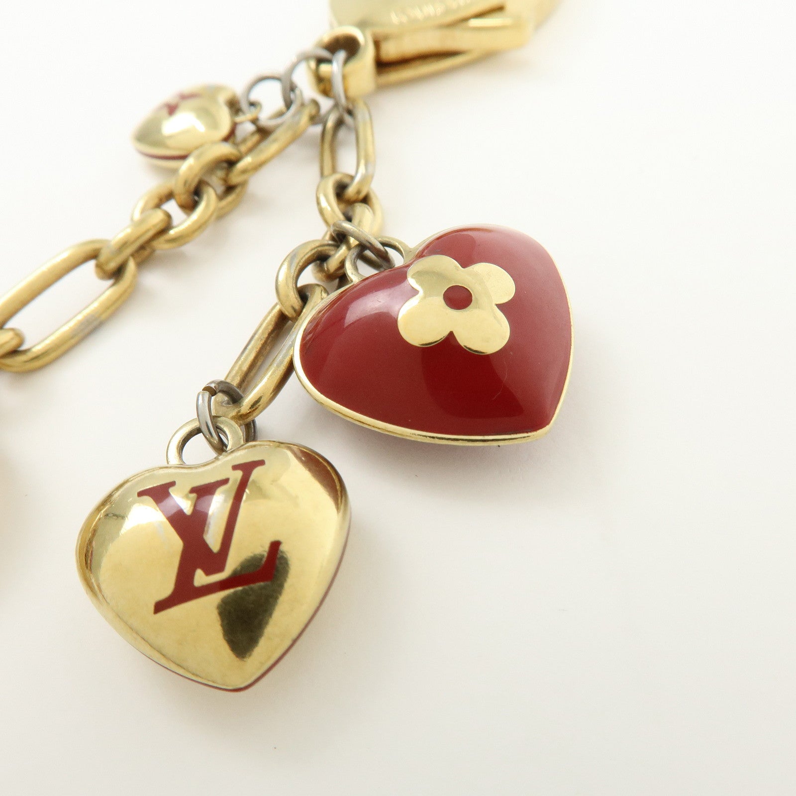 Louis Vuitton Bijoux Sac Coeur Pomme d'Amour Heart Bag Charm M65758