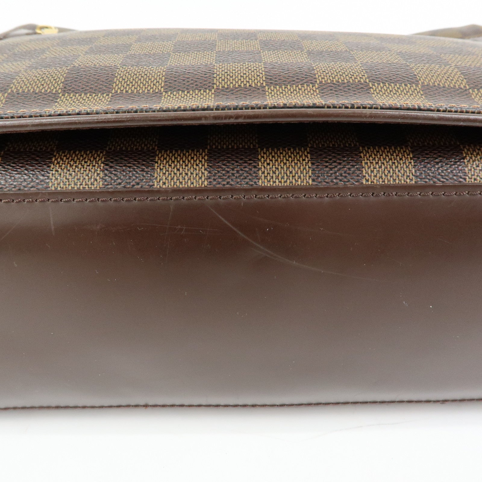 Louis Vuitton Damier Spencer Shoulder Bag Damier Ebene Brown N58021