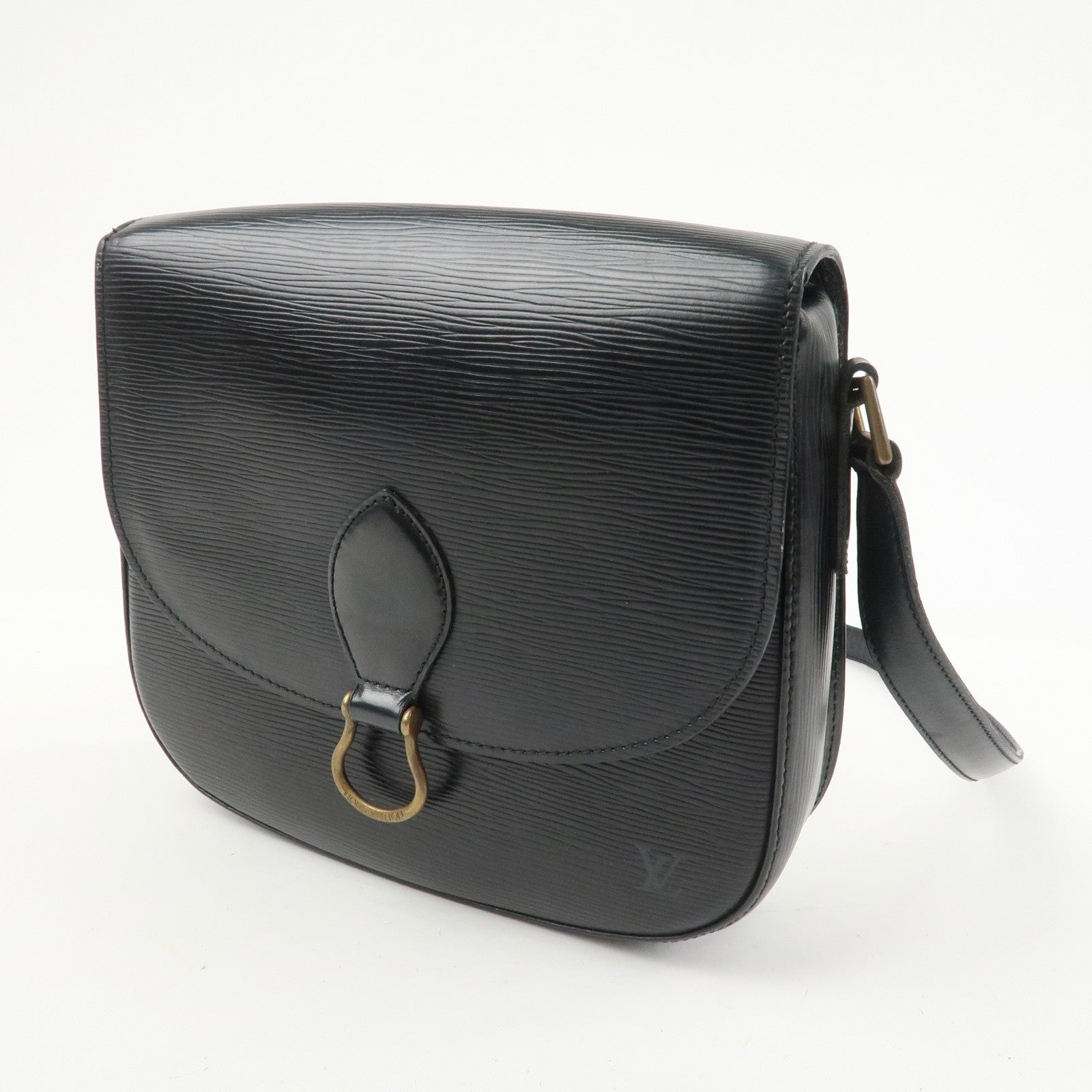 Louis Vuitton Epi Saint Cloud Shoulder Bag Black Noir M52192