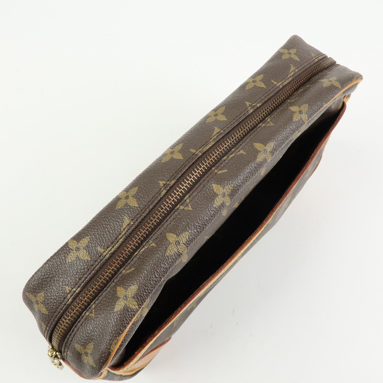 Louis Vuitton Monogram Compiegne 28 Pouch Clutch Bag Brown M51845