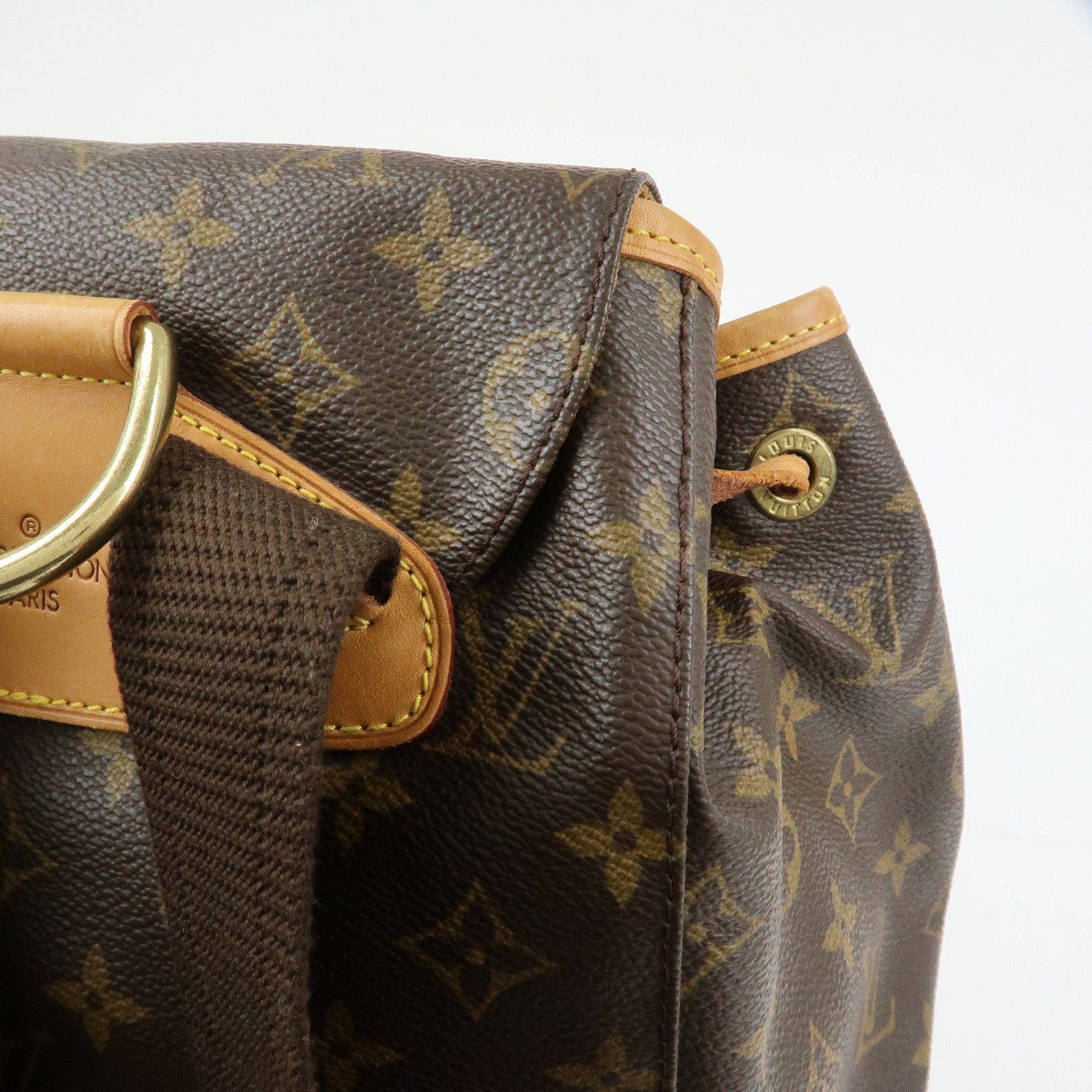 Louis Vuitton Monogram Montsouris GM Backpack Rucksack Brown M51135