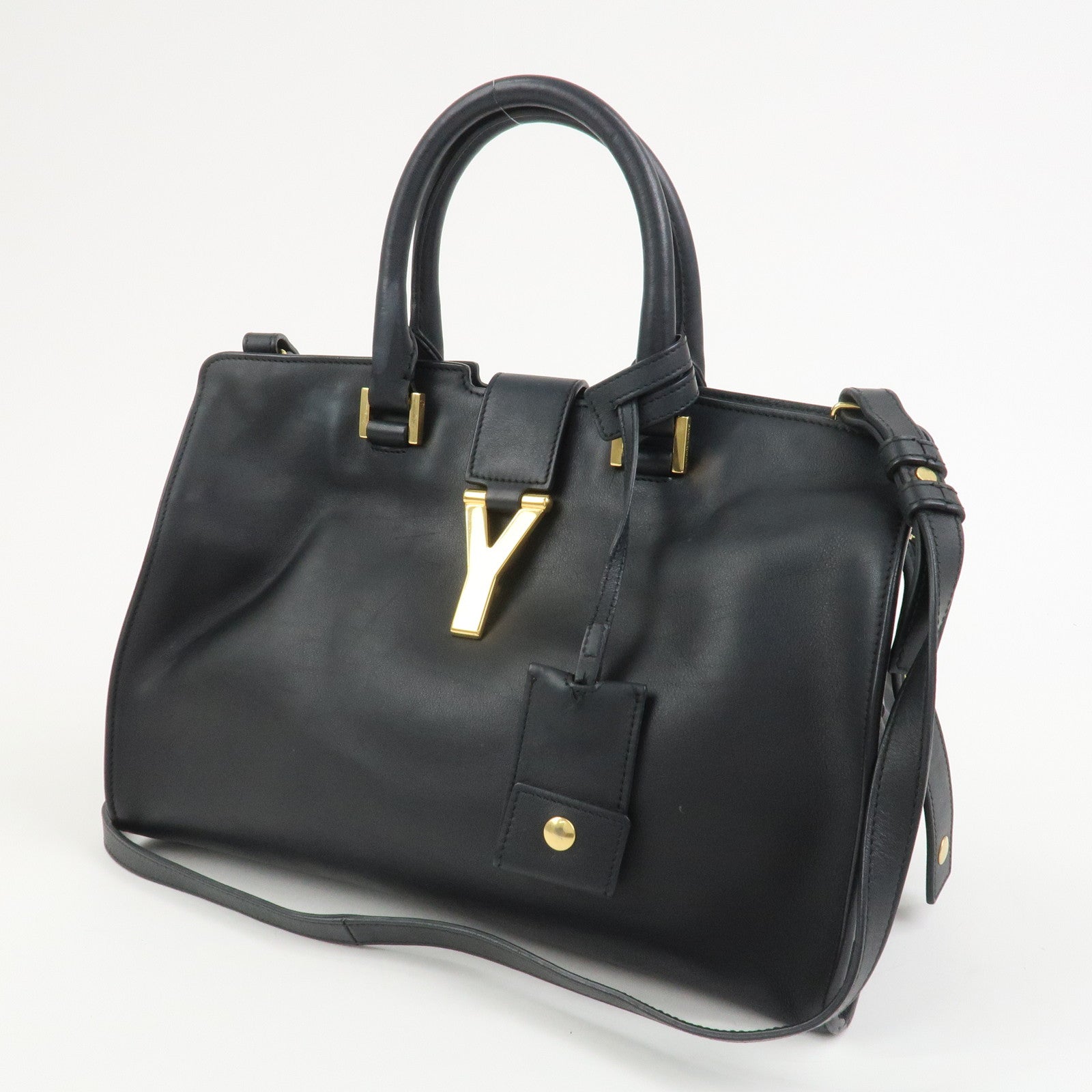 SAINT LAURENT PARIS Petit Cabas Y-Line 2Way Bag Hand Bag 311210