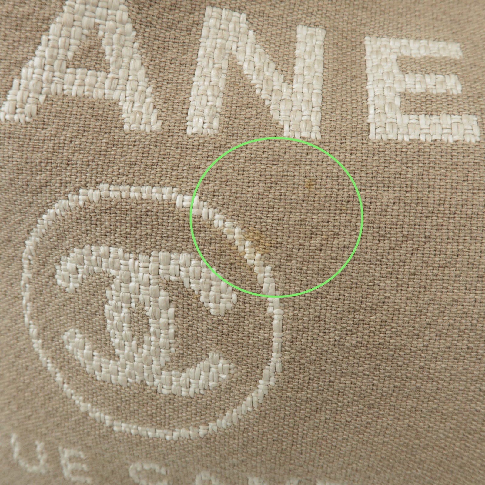 CHANEL Deauville GM Canvas Leather 2Way Tote Bag Beige A66941