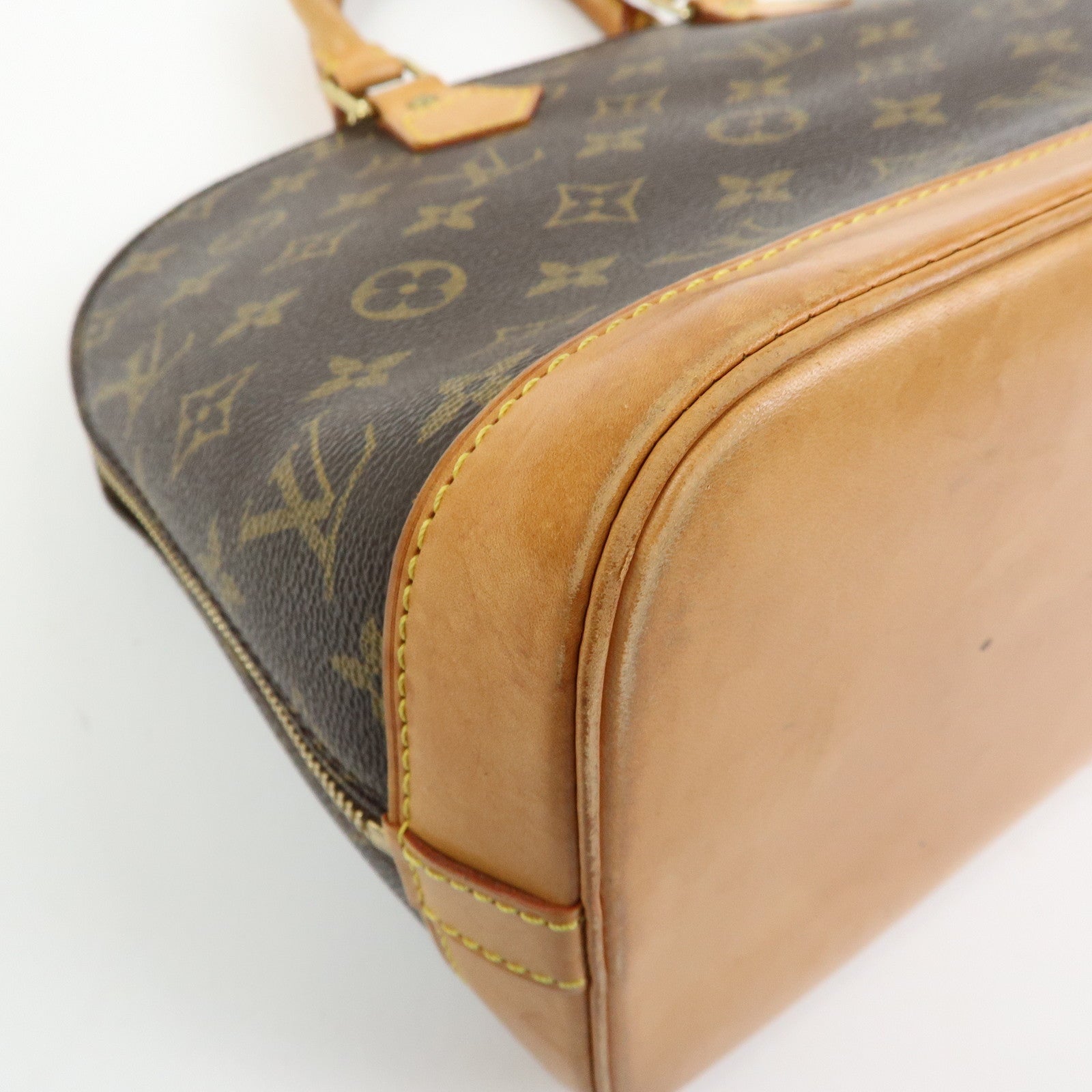 Louis Vuitton Monogram Alma Hand Bag Brown M51130