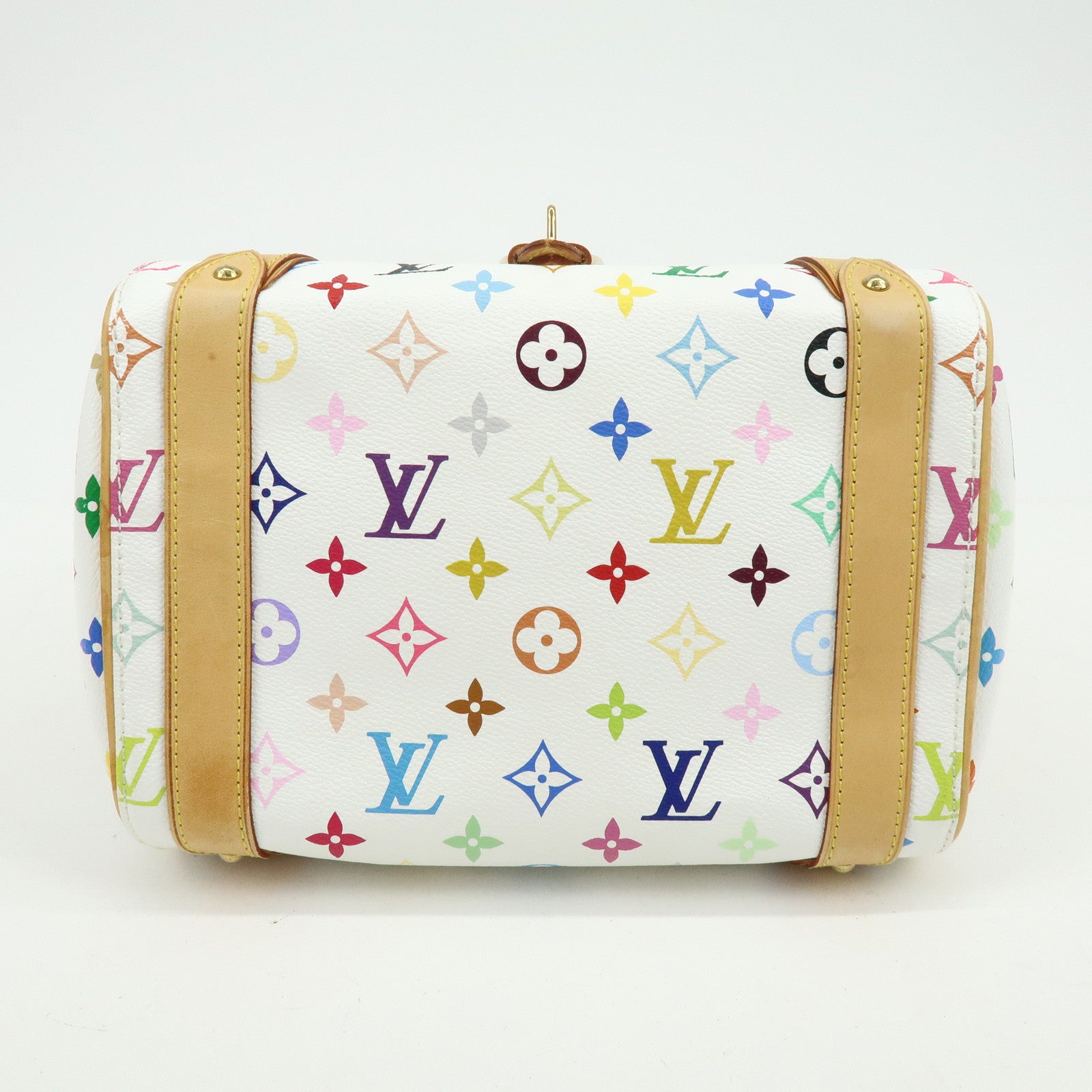Louis Vuitton Monogram Priscilla Hand Bag Multicolor Blanc M40096