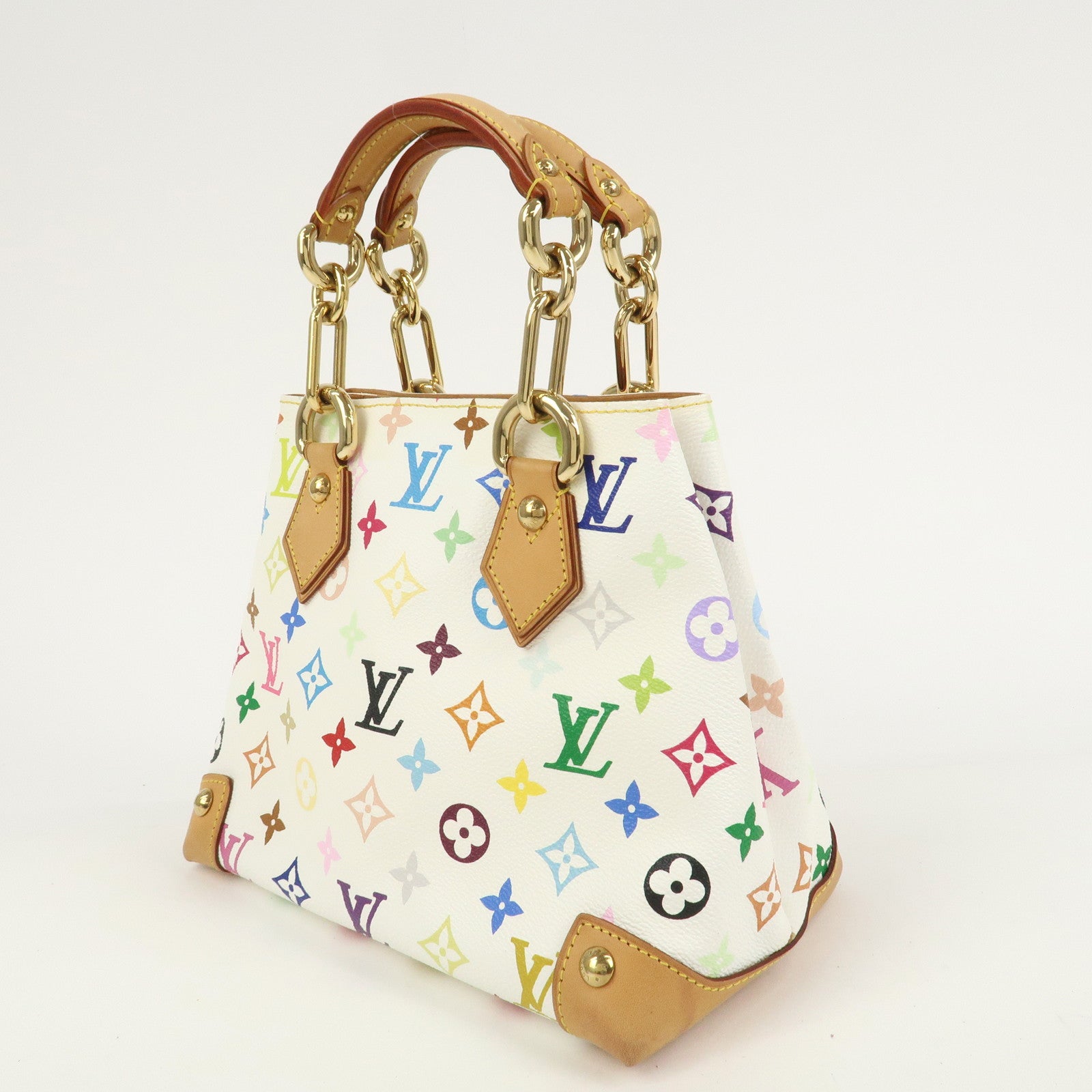 Louis Vuitton Monogram Multicolor Audra Hand Bag Blanc M40047