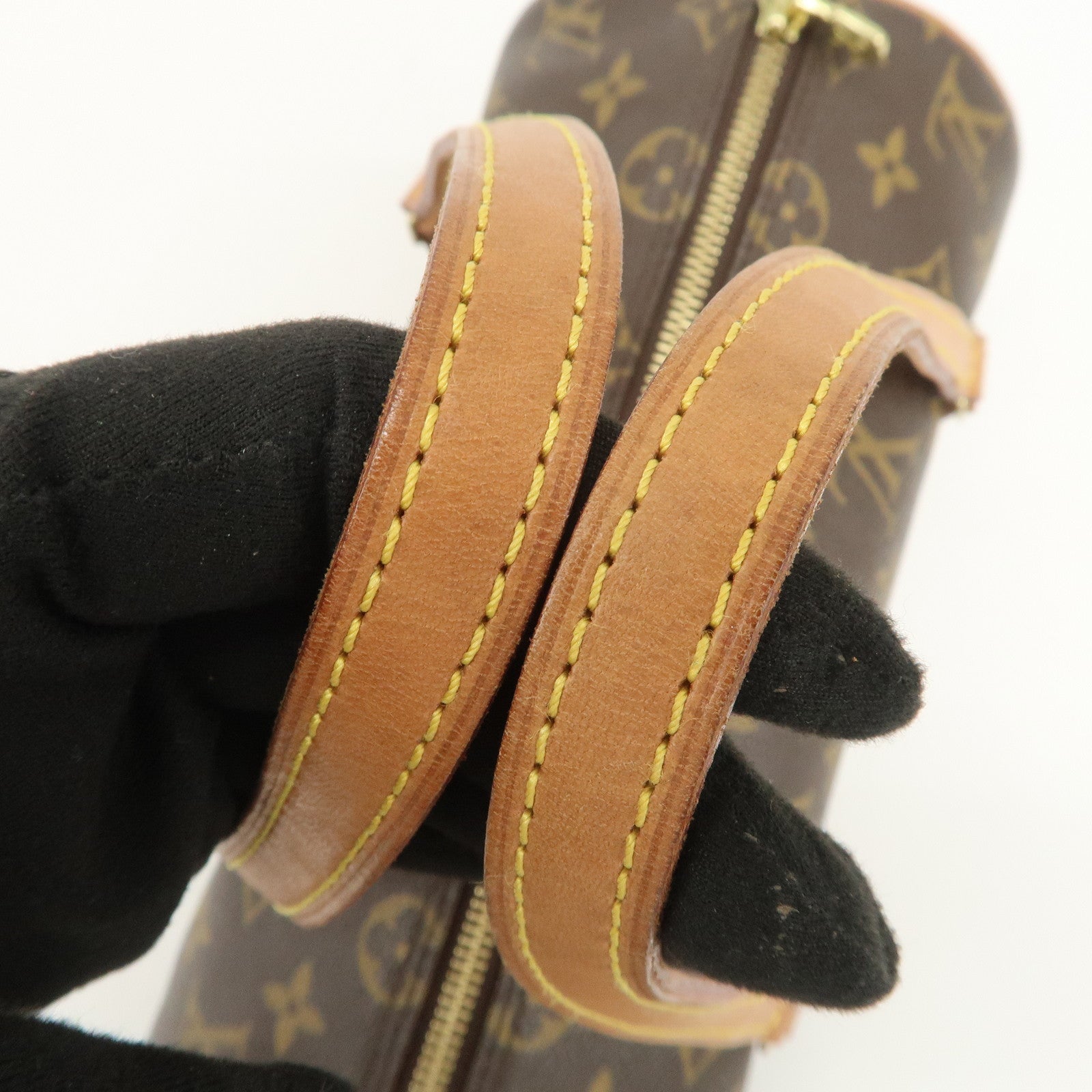 Louis Vuitton Monogram Papillon 26 Hand Bag Brown M51386