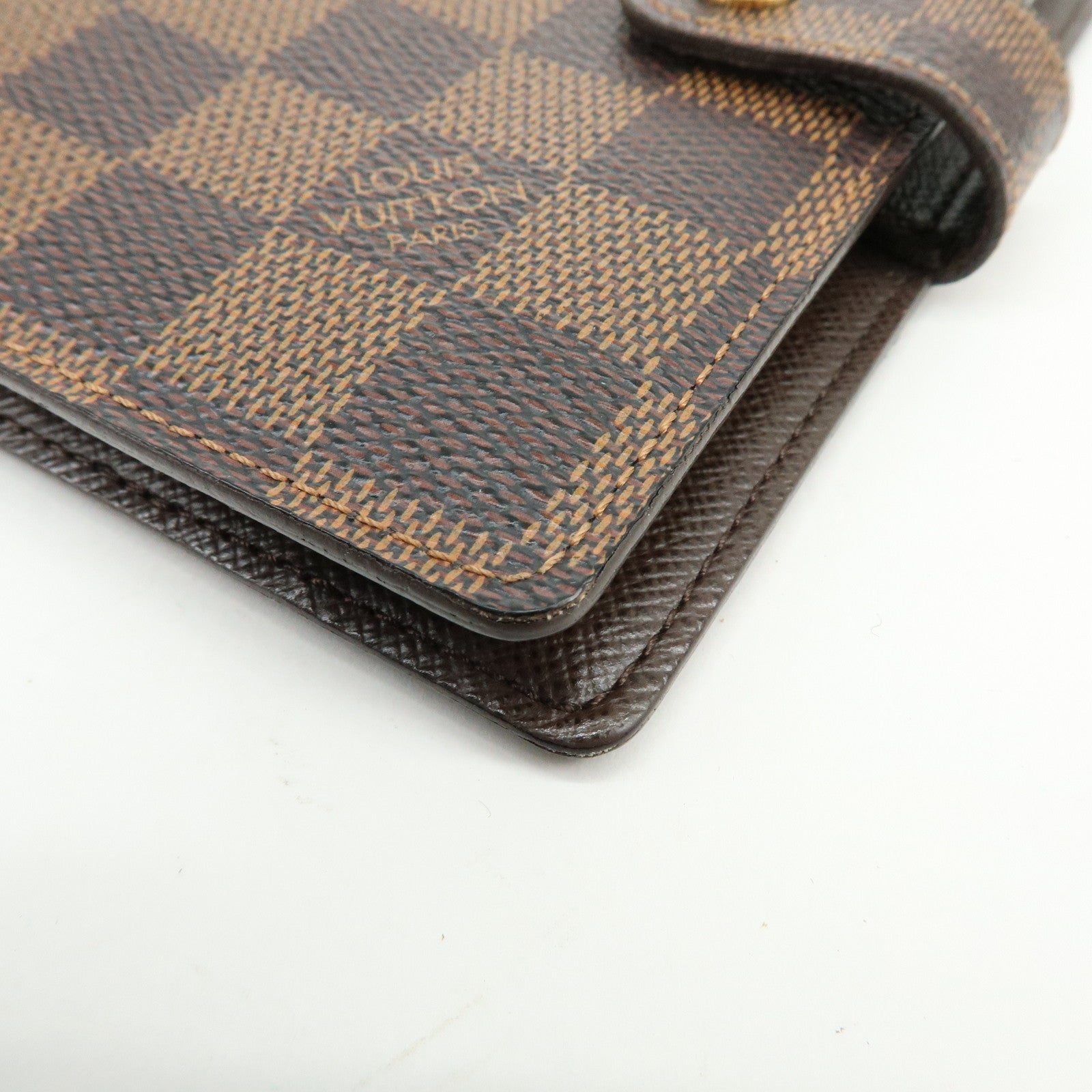Louis Vuitton Damier Ebene Agenda PM Planner Cover Brown R20700