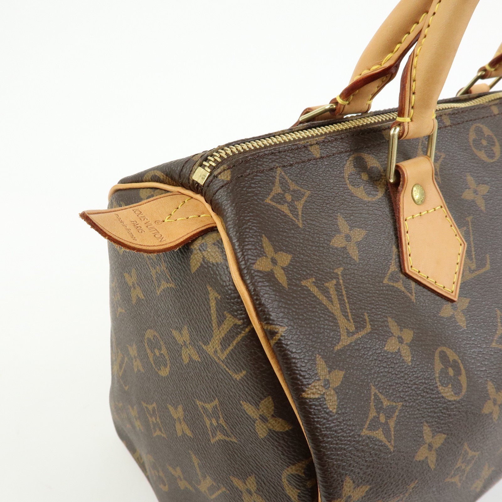 Louis Vuitton Monogram Speedy 30 Boston Bag Hand Bag Brown M41526
