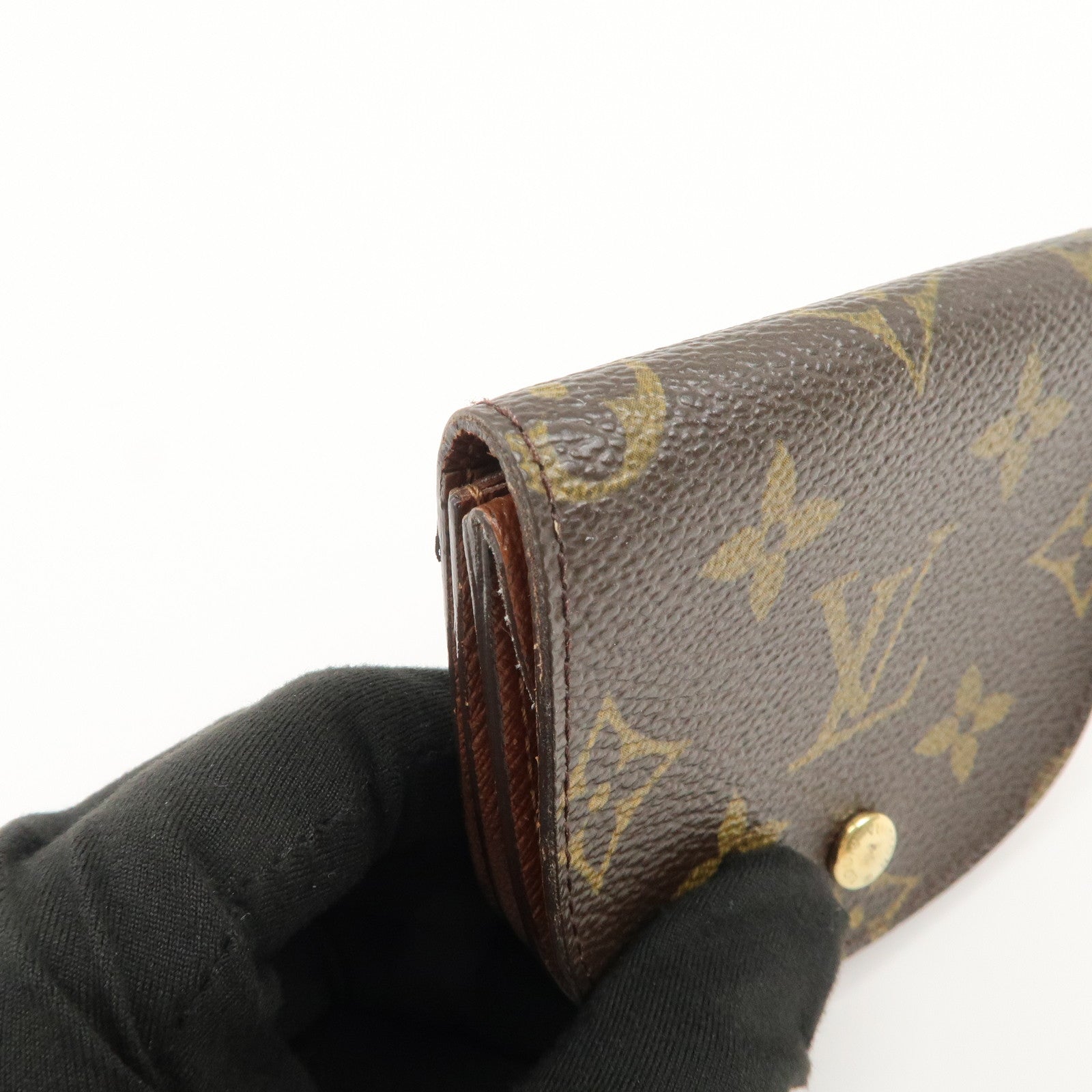 Louis Vuitton Monogram Porte Monnaie Gousset Coin Case M61970 Used