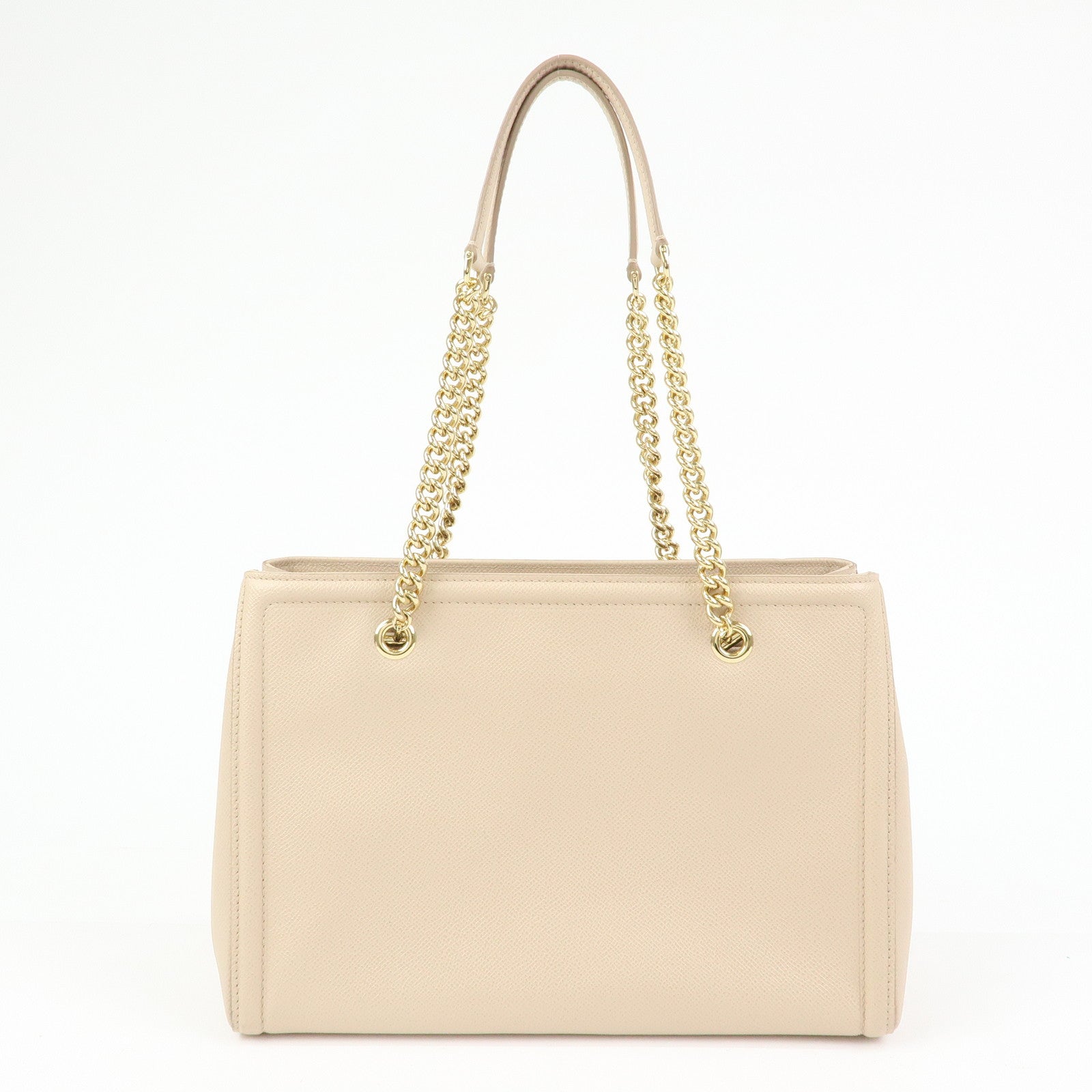 Ferragamo Vara Ribbon Leather Tote Bag Hand Bag Pink Beige