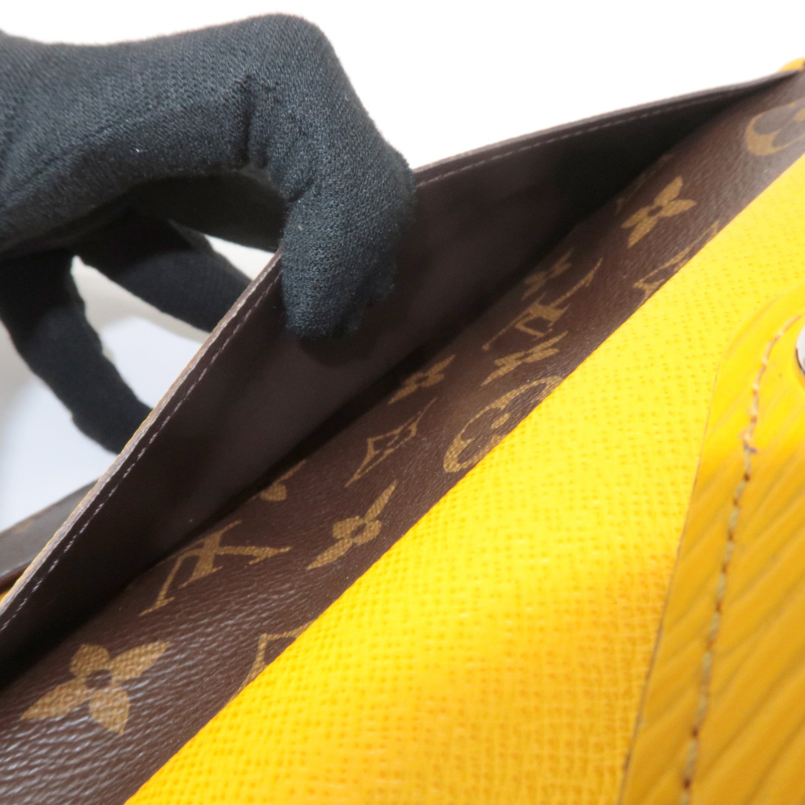 Louis Vuitton Monogram Epi Portefeuille Marie Louron Yellow M60506 Used