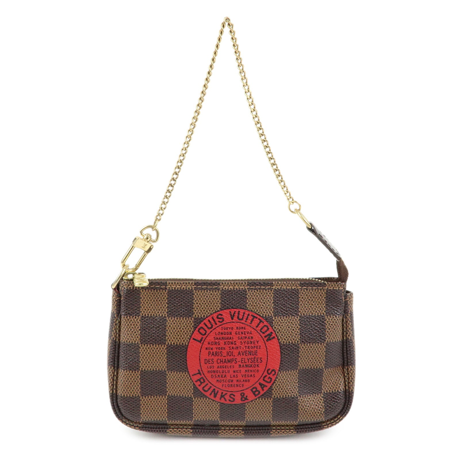 Louis Vuitton Damier T&B Mini Pochette Accessoires Pouch N58011