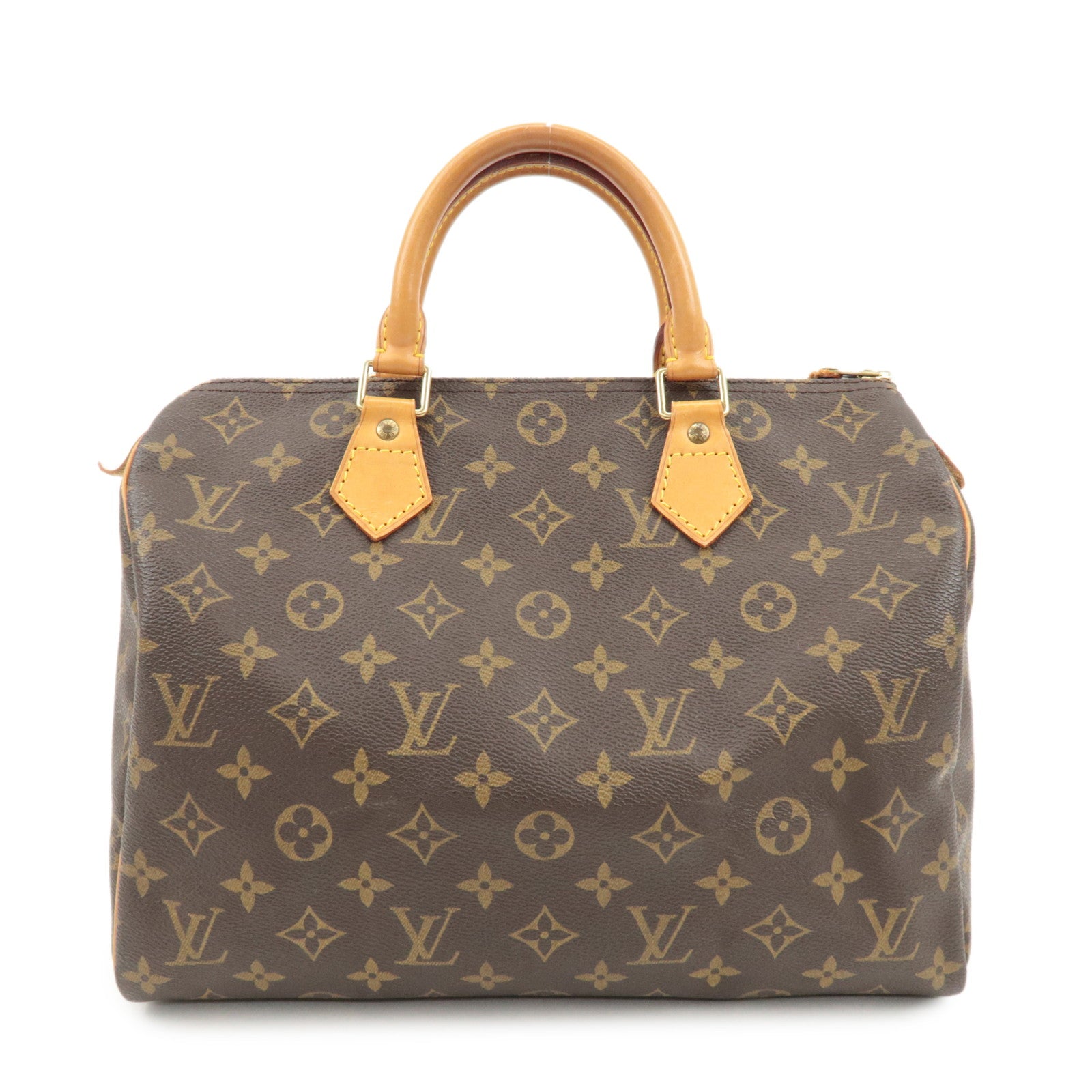 Louis Vuitton Monogram Speedy 30 Hand Bag Boston Bag M41526 Used