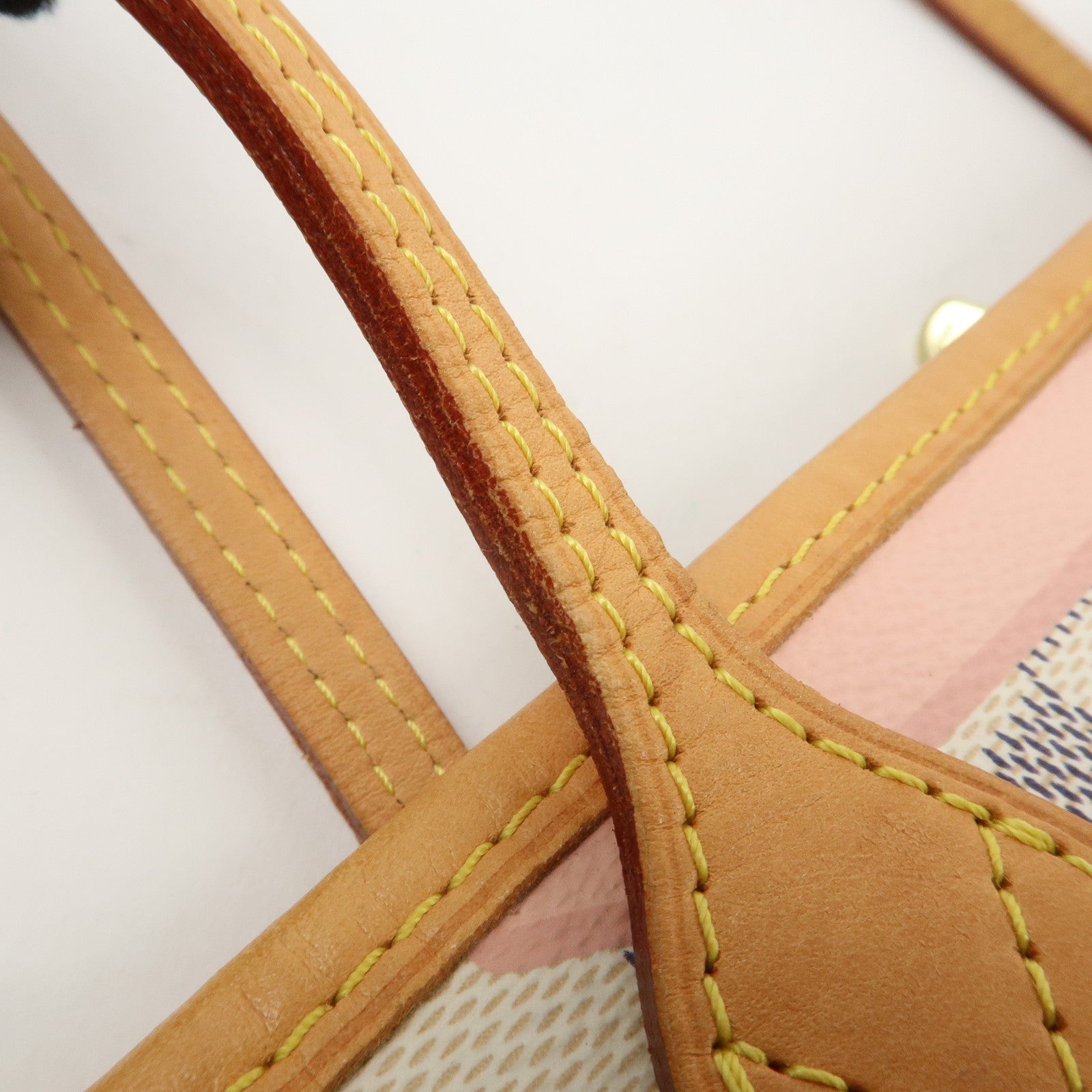 Louis Vuitton Damier Azur Tahiti Neverfull MM Bag & Pouch N41050