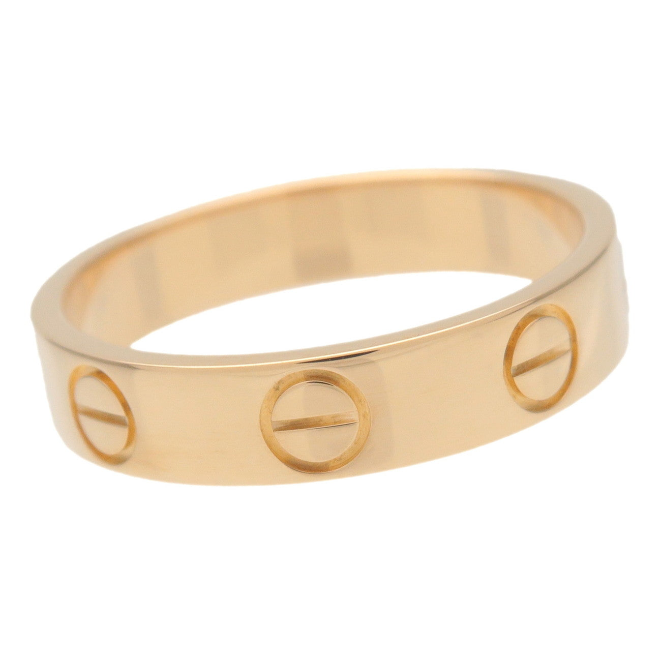 Cartier Mini Love Ring K18YG 750YG Yellow Gold #47 US4-4.5 EU47 Used