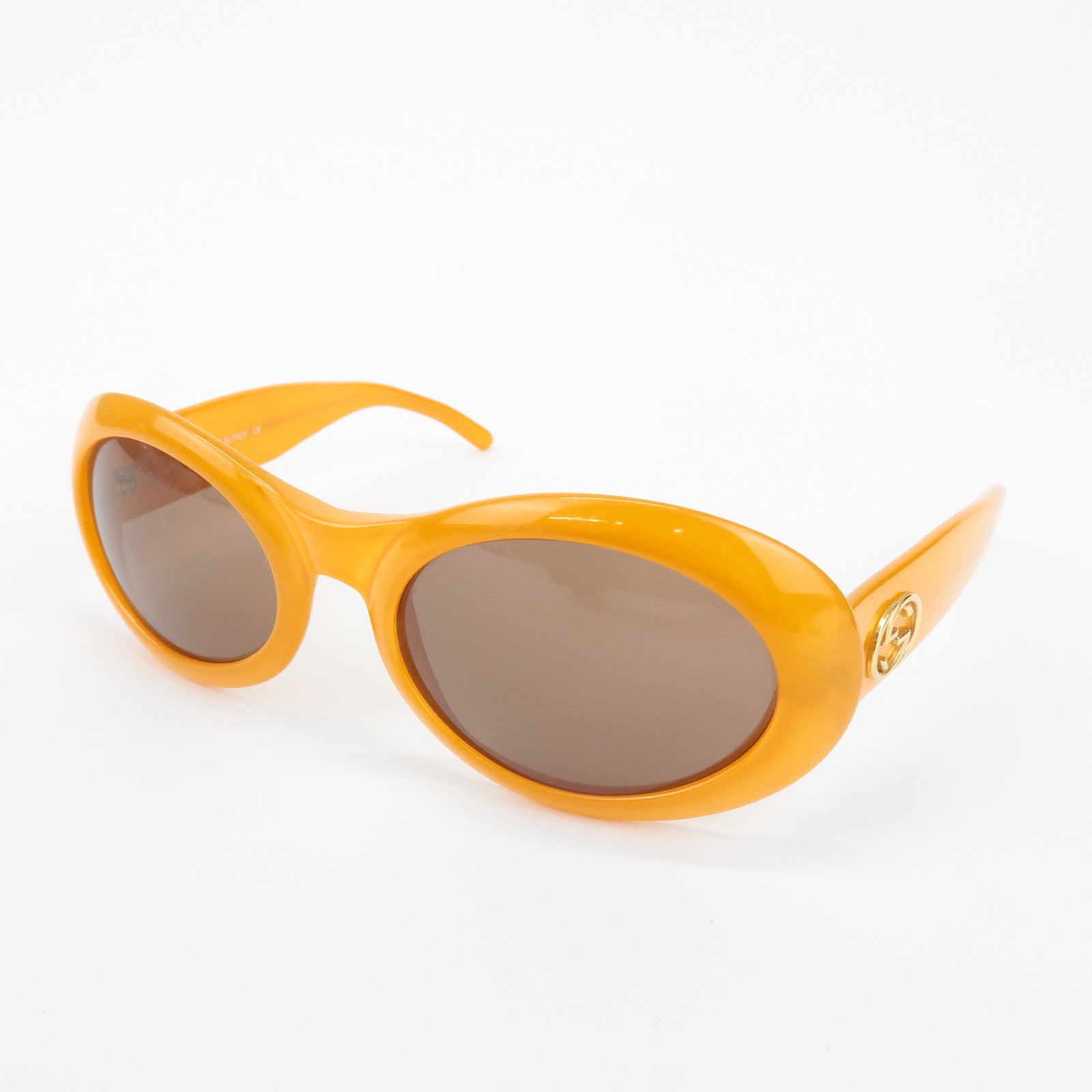 GUCCI Interlocking G Plastic Sunglasses Orange GG2400/N/S 56隨・ス。22 Used