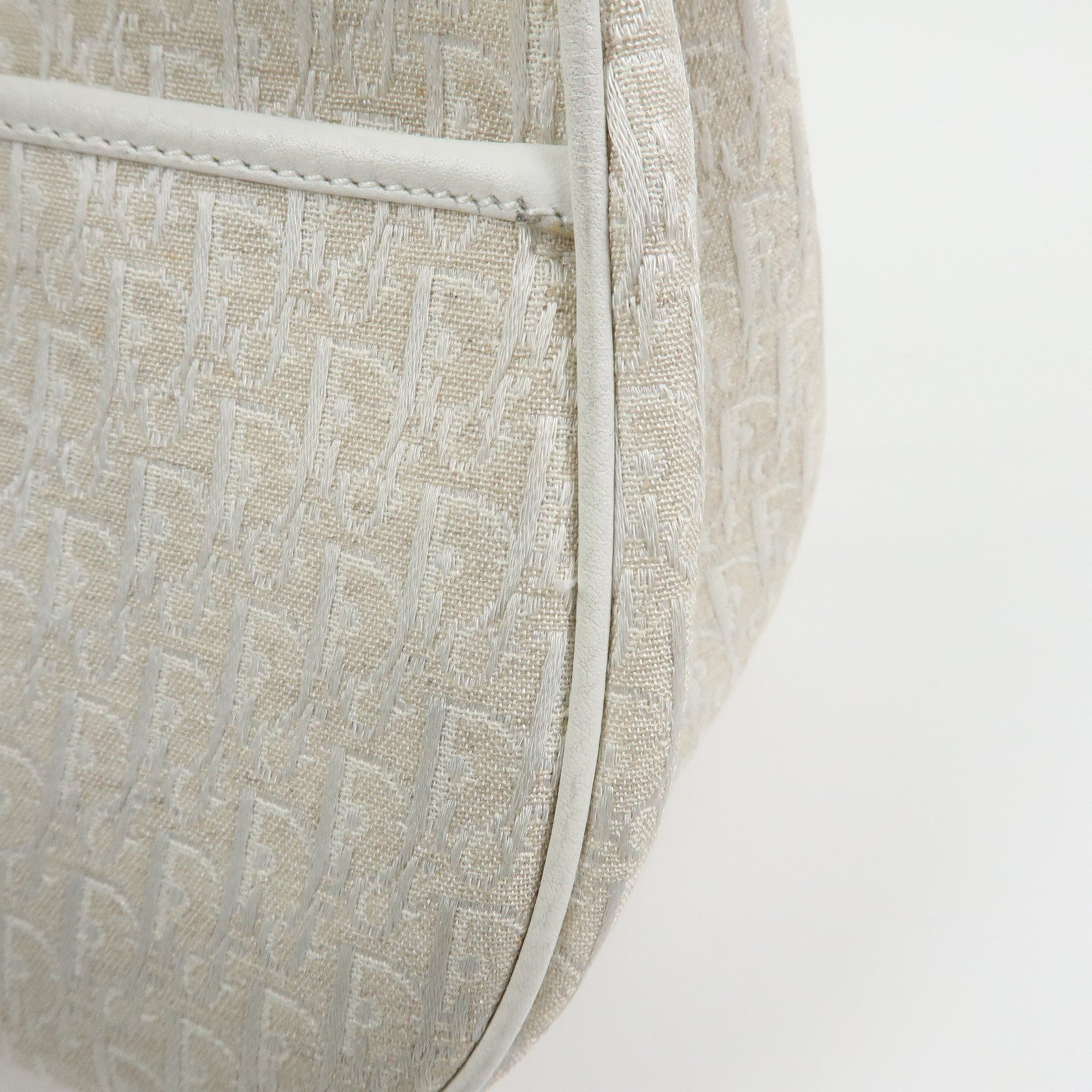 Christian Dior Street Chic Trotter Canvas Leather Shoulder Bag
