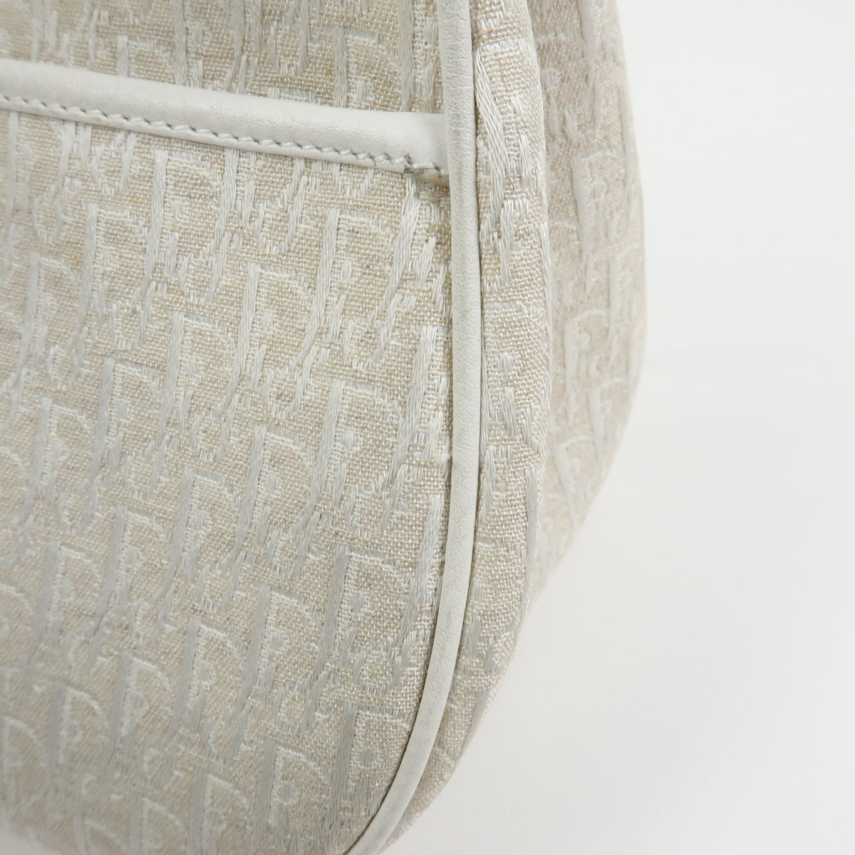 Christian Dior Street Chic Trotter Canvas Leather Shoulder Bag