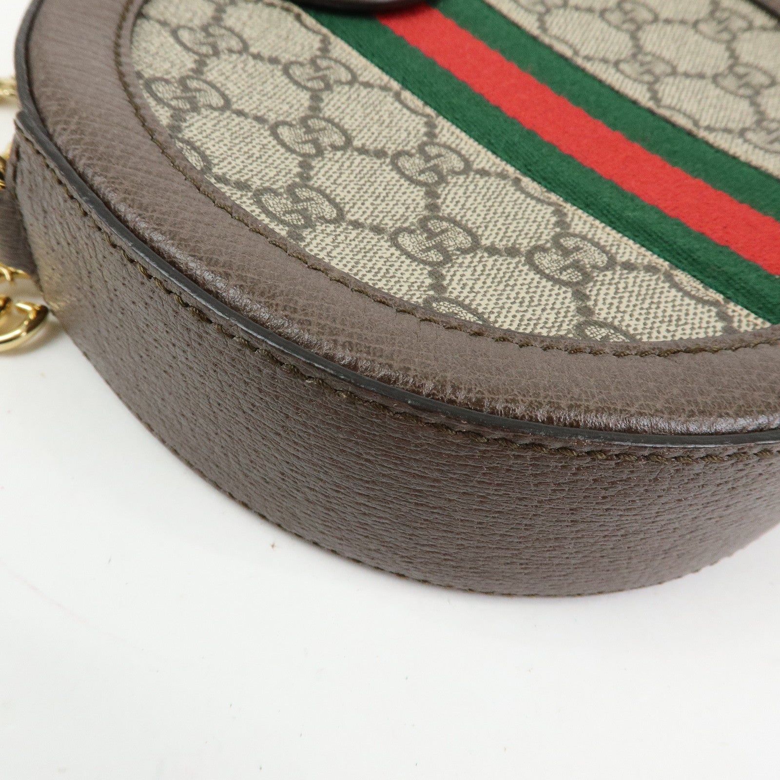 GUCCI Ophidia Sherry GG Superme Leather Shoulder Bag Beige 550618