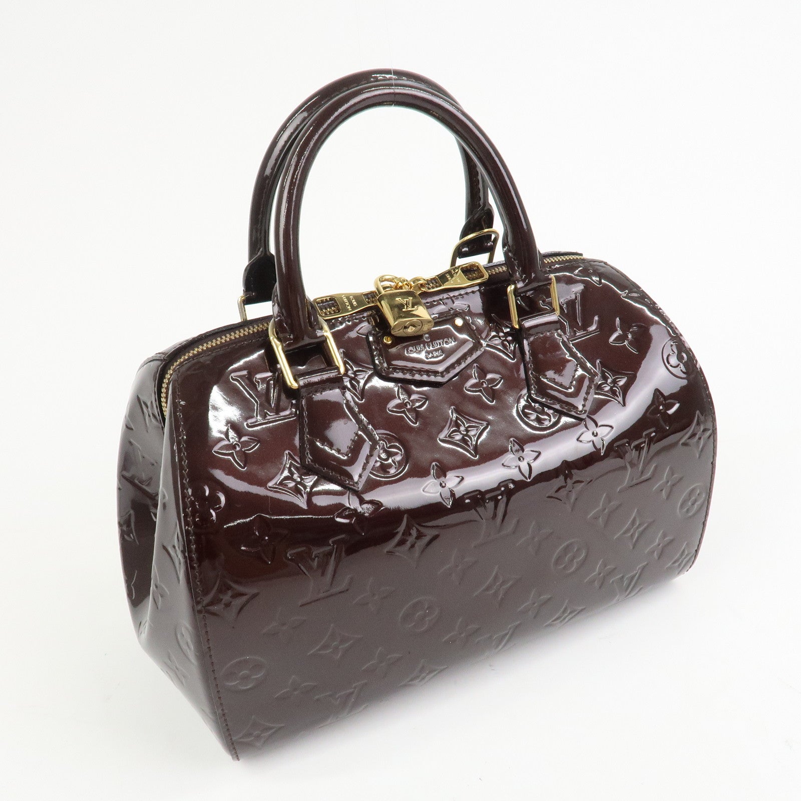 Louis Vuitton Monogram Vernis Montana Hand Bag Amarante M90057