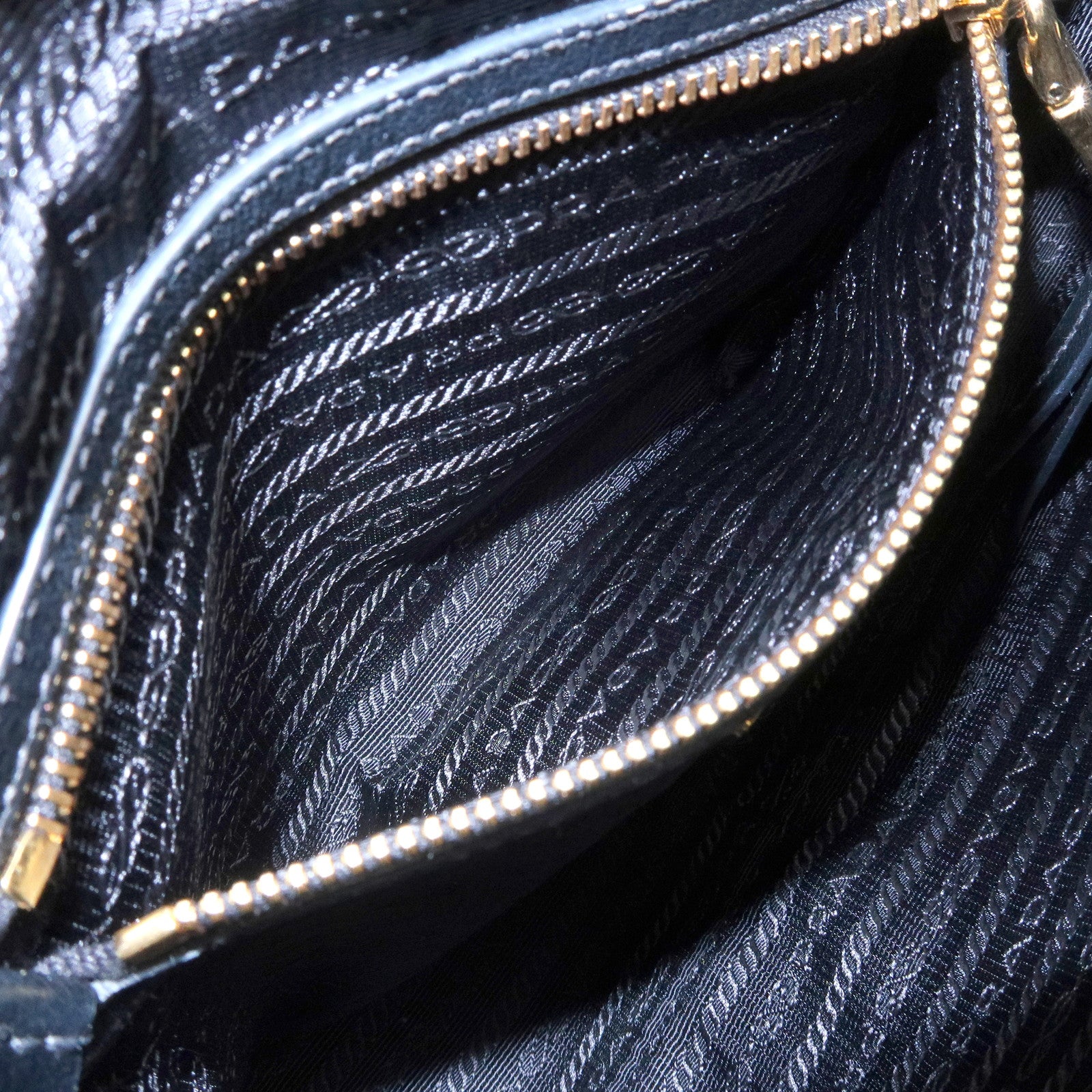 PRADA Triangle Logo Calf Leather Shoulder Bag Crossbody Bag 1BH089