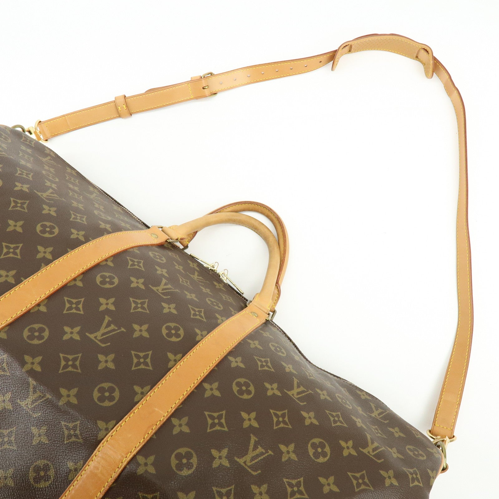 Louis Vuitton Monogram Keep All Bandouliere 60 Boston Bag M41412