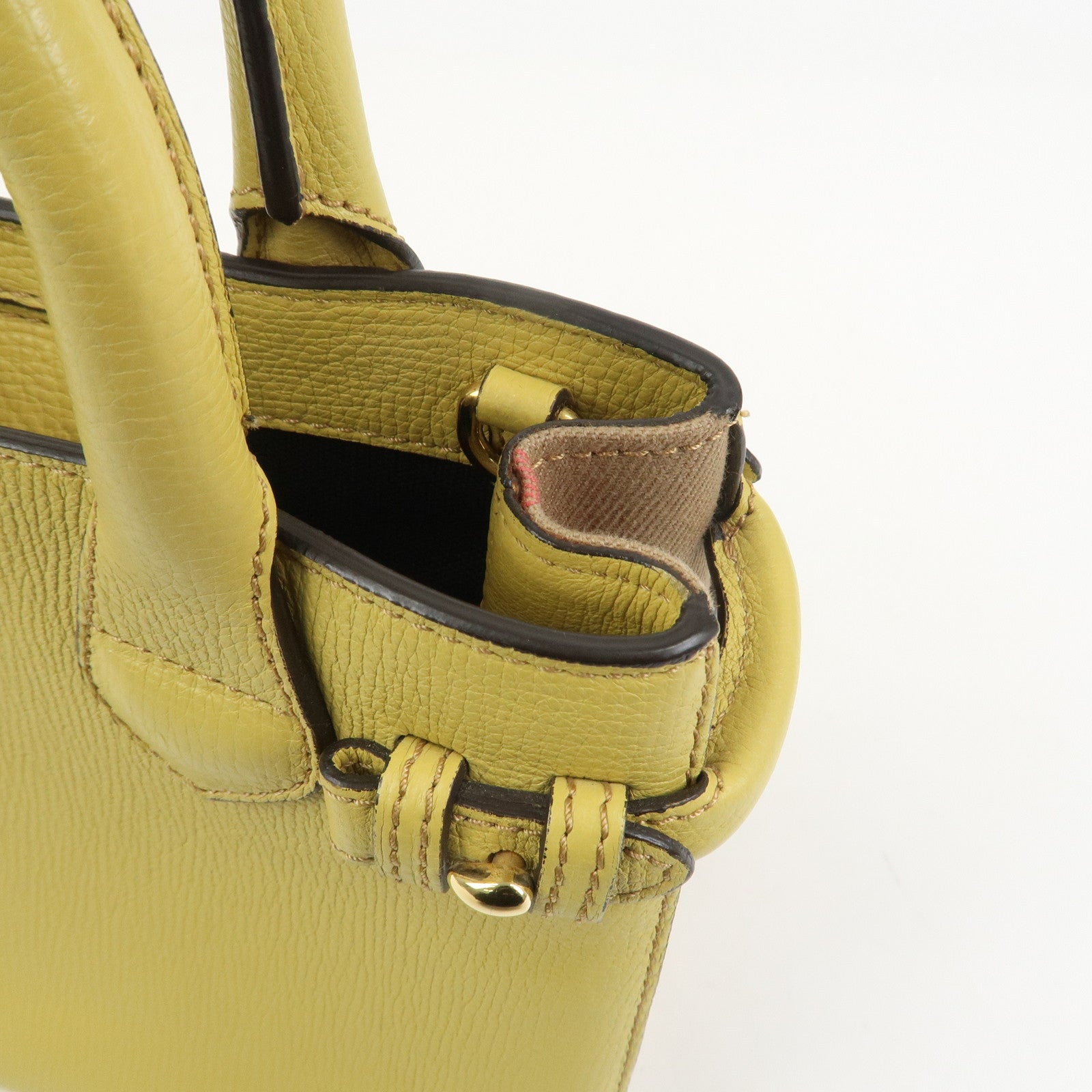 Burberry Banner Bag 2Way Leather Shoulder Hand Bag Nova Check