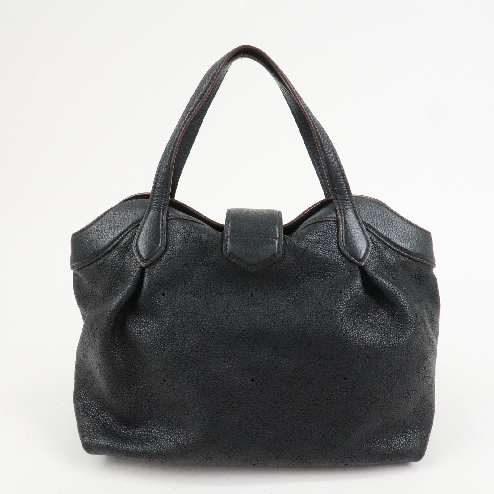 Louis Vuitton Monogram Mahina PM Shoulder Bag Noir Black M93465