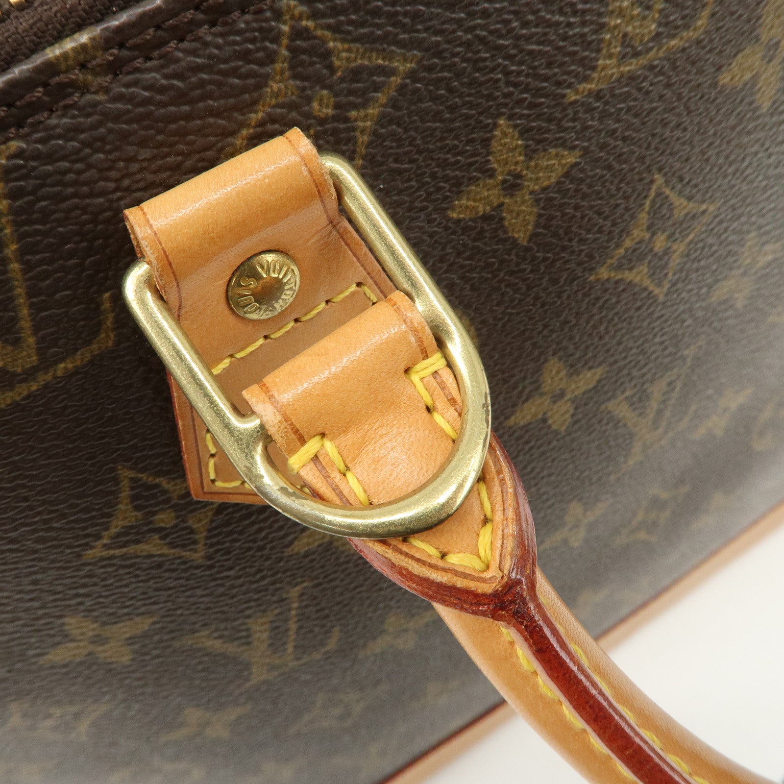 Louis Vuitton Monogram Alma PM Hand Bag Brown M51130 Used