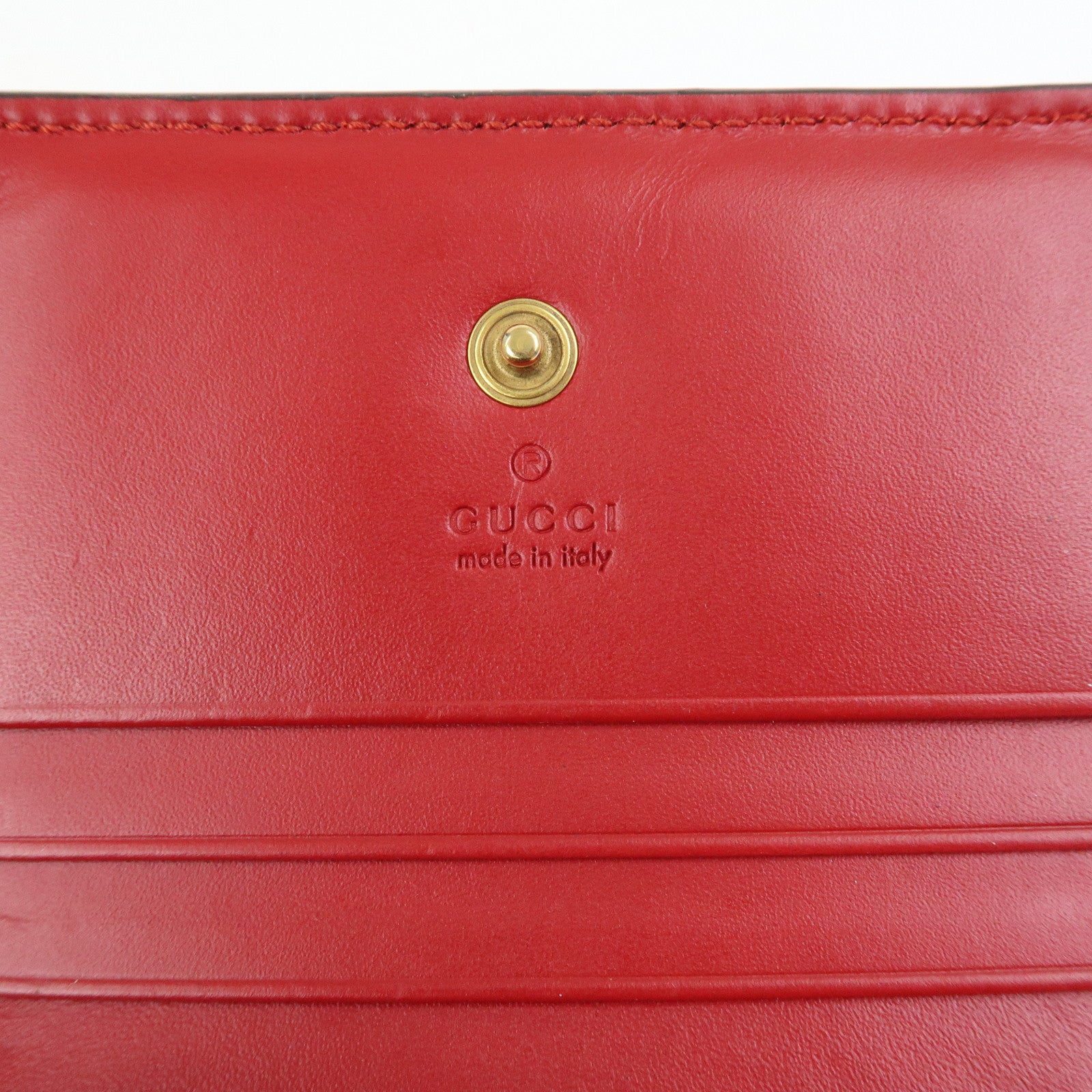 GUCCI Interlocking G GG Supereme Cherry Compact Wallet 476050