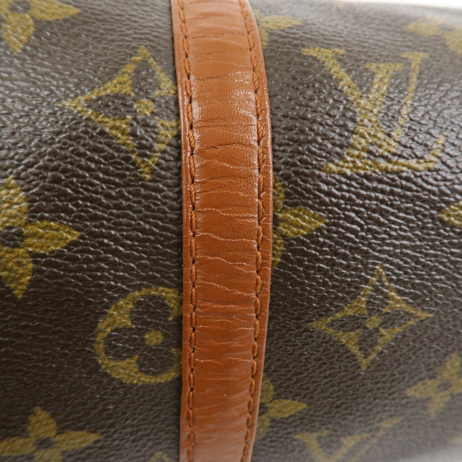Louis Vuitton Monogram Papillon 30 Hand Bag Brown Old Style M51365