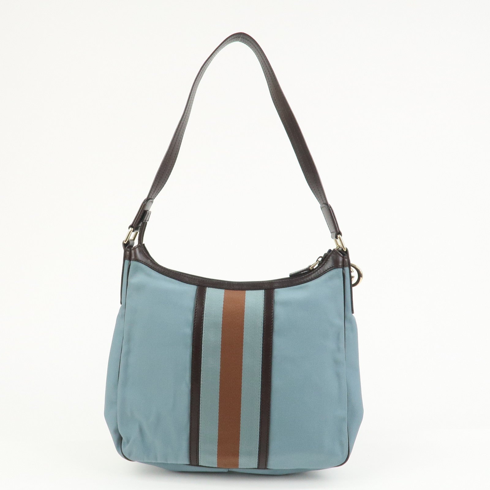 GUCCI Sherry Nylon Canvas GG Marmont Charm Shoulder Bag 264219