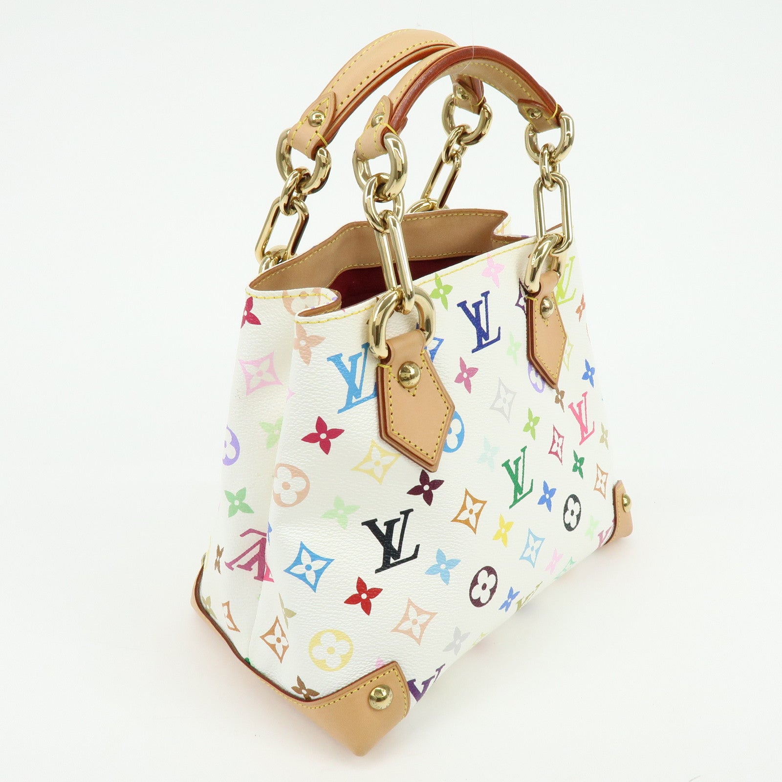 Louis Vuitton Monogram Multicolor Audra Hand Bag Blanc M40047