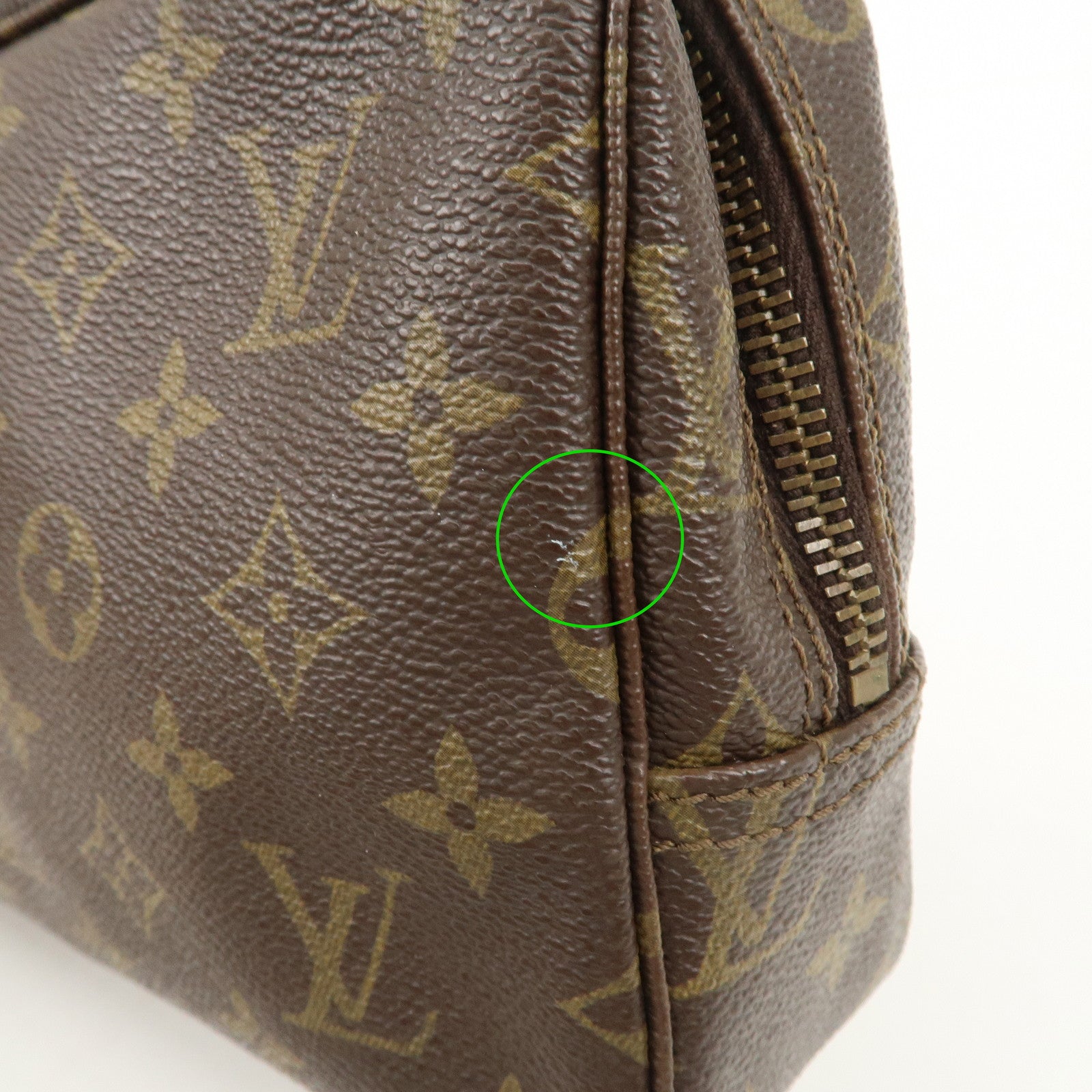 Louis Vuitton Monogram Trousse Toilette 23 Pouch Brown M47524 Used