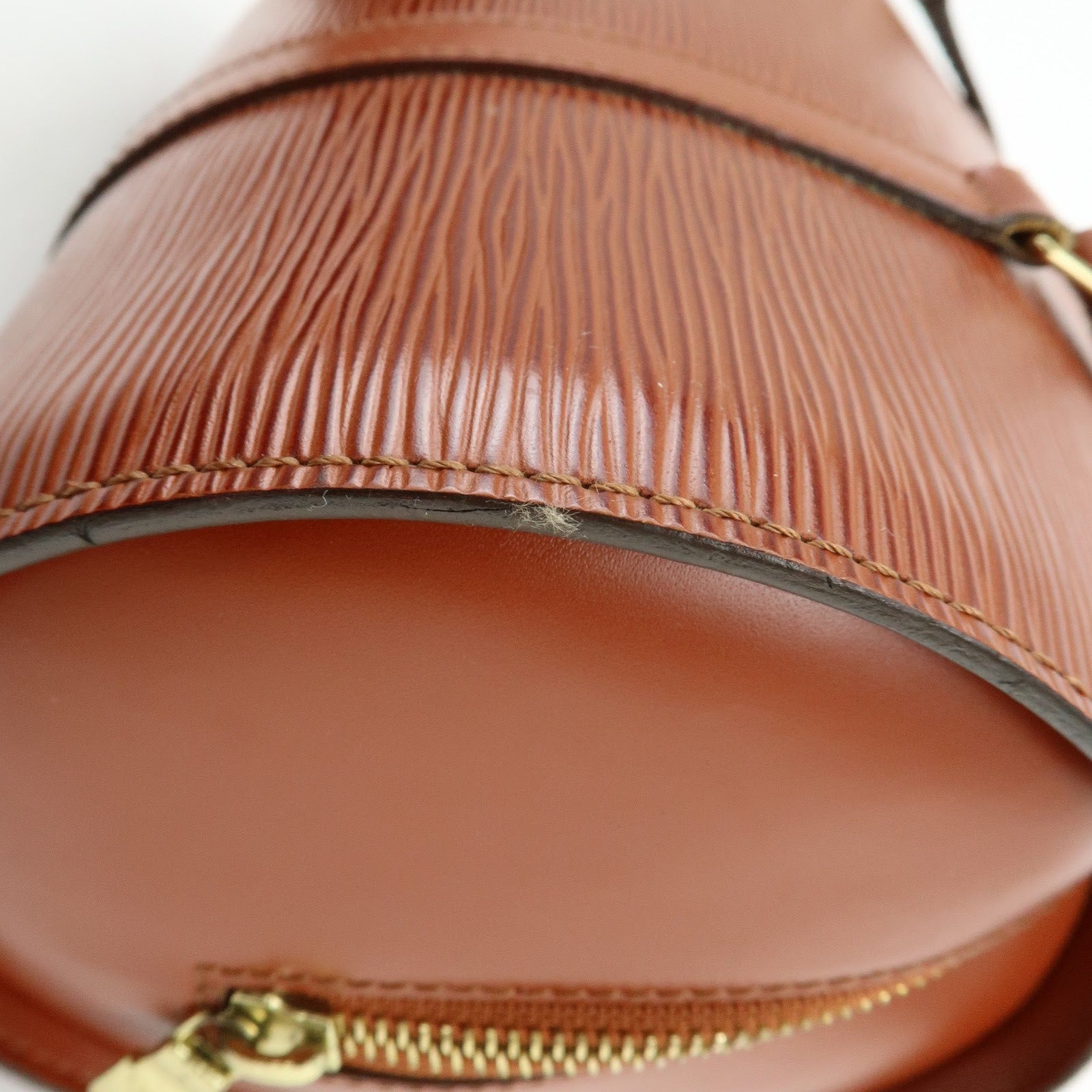 Louis Vuitton Epi Leather Soufflot Hand Bag Kenya Brown M52223