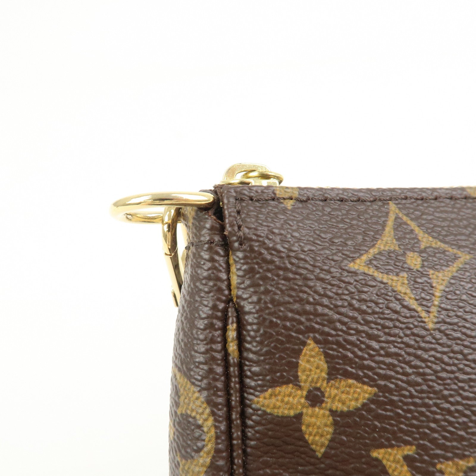 Louis Vuitton Monogram Mini Pochette Accessoires Hand Bag M58009