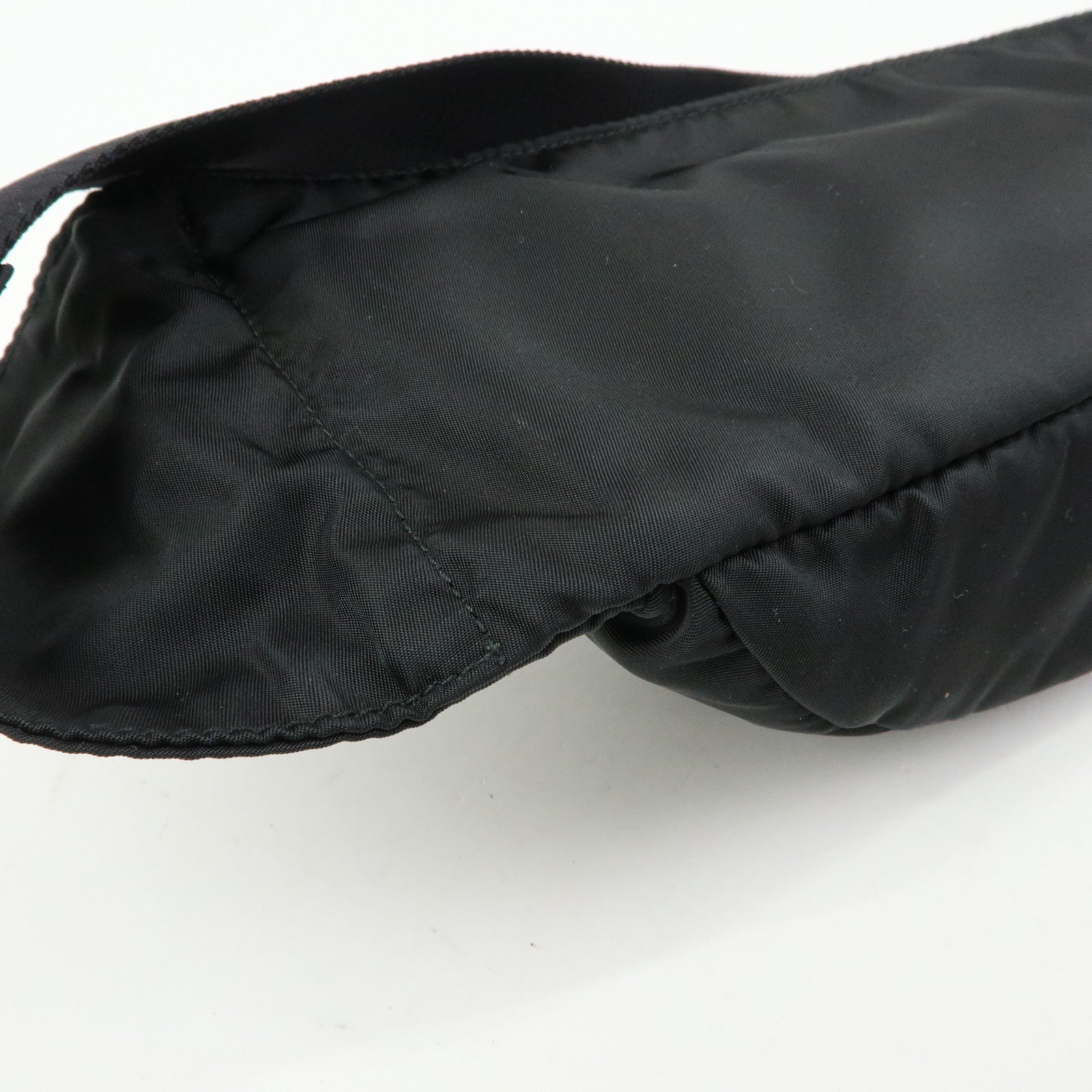 PRADA Triangle Logo Nylon Saffino Leather Waist Bag Body Bag 2VL132