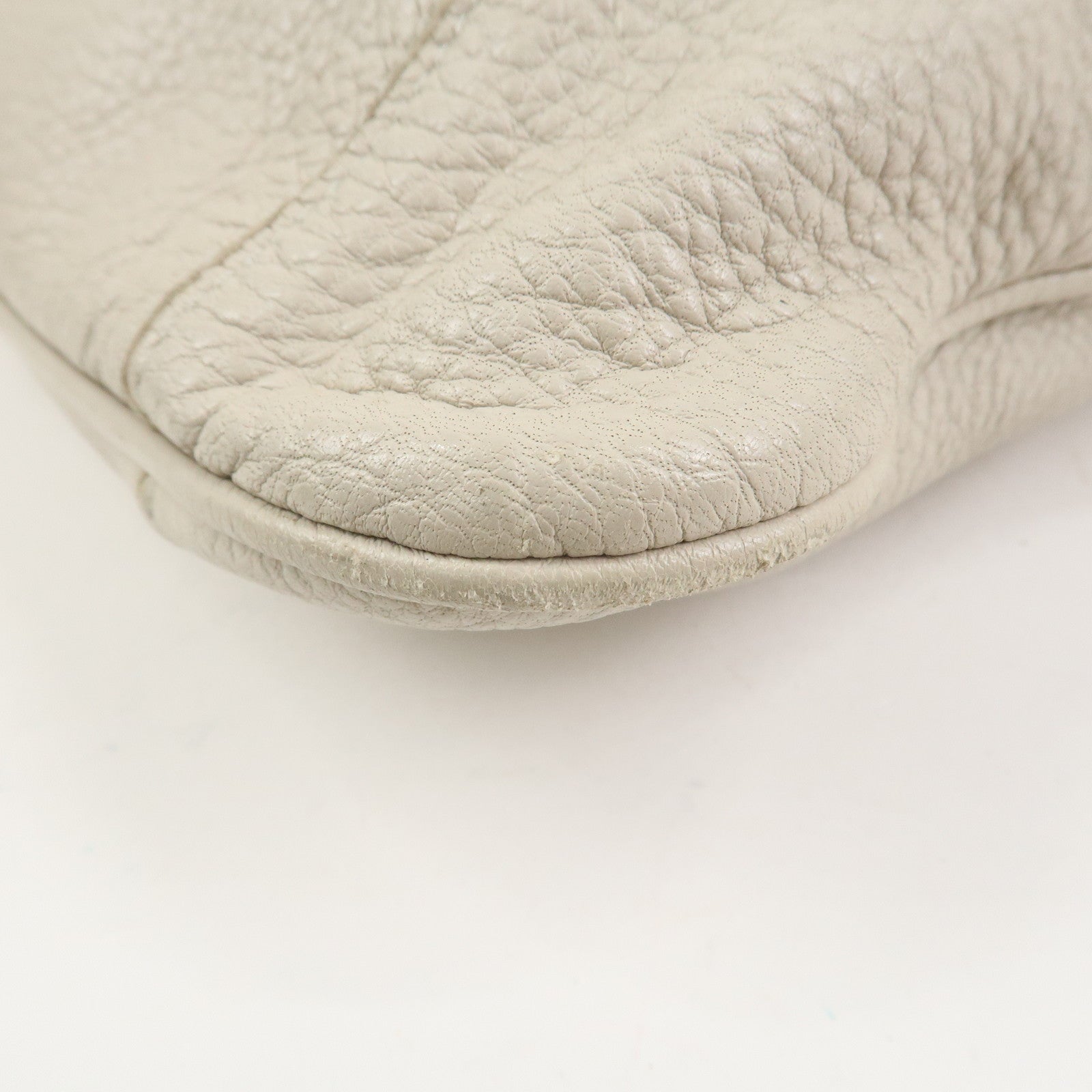 BOTTEGA VENETA Calf Leather 2Way Shoulder Bag Hand Bag Ivory