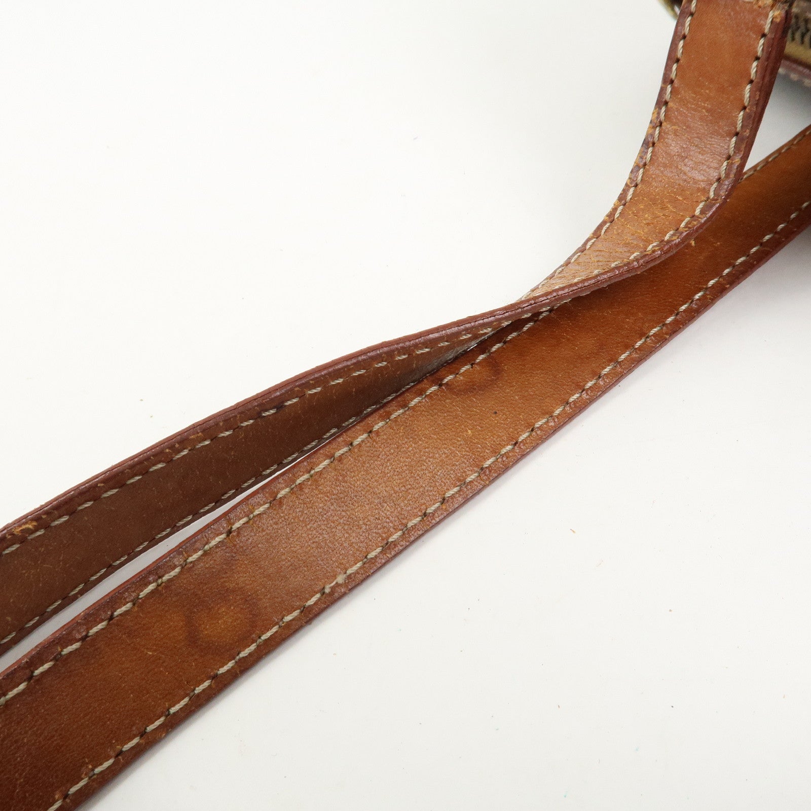 CELINE Macadam PVC Leather Hand Bag Shoulder Bag Brown