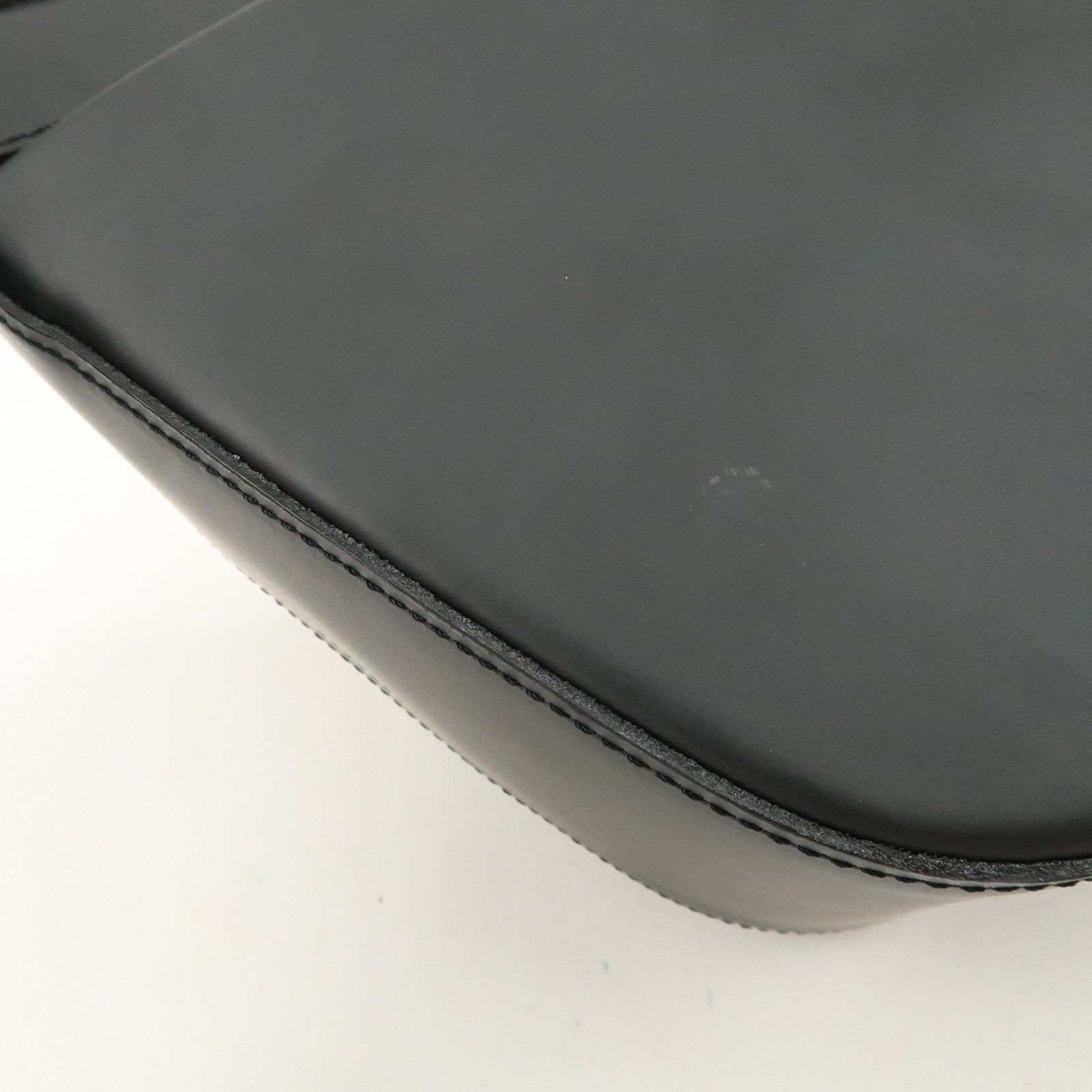 BURBERRY Logo Leather Shoulder Bag Hand Bag Nova Plaid Black Used