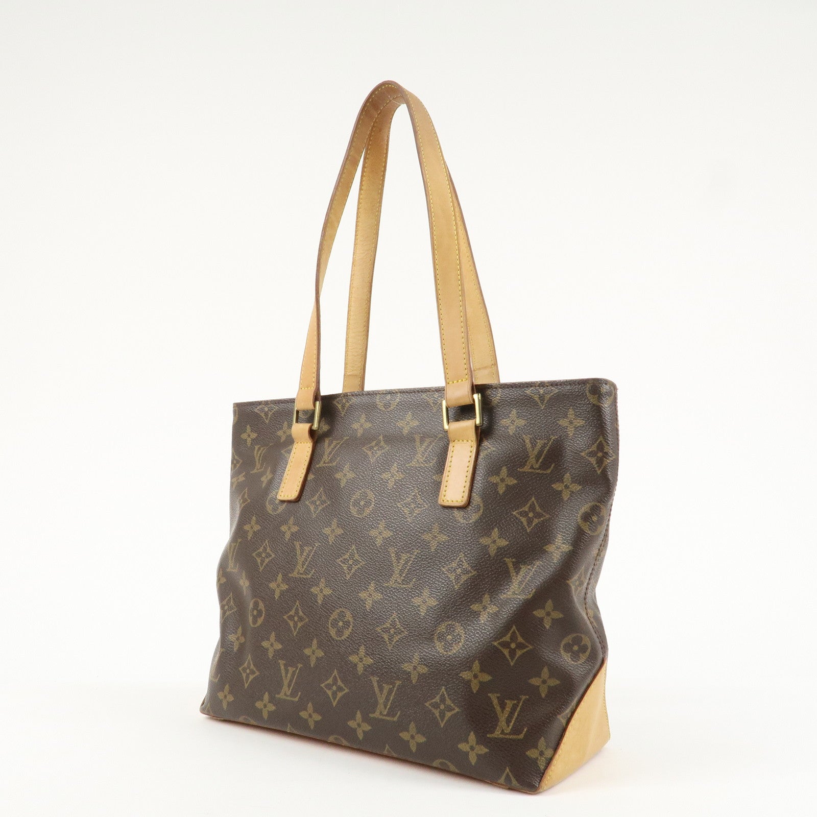 Louis Vuitton Monogram Cabas Piano Tote Bag Hand Bag M51148 Used