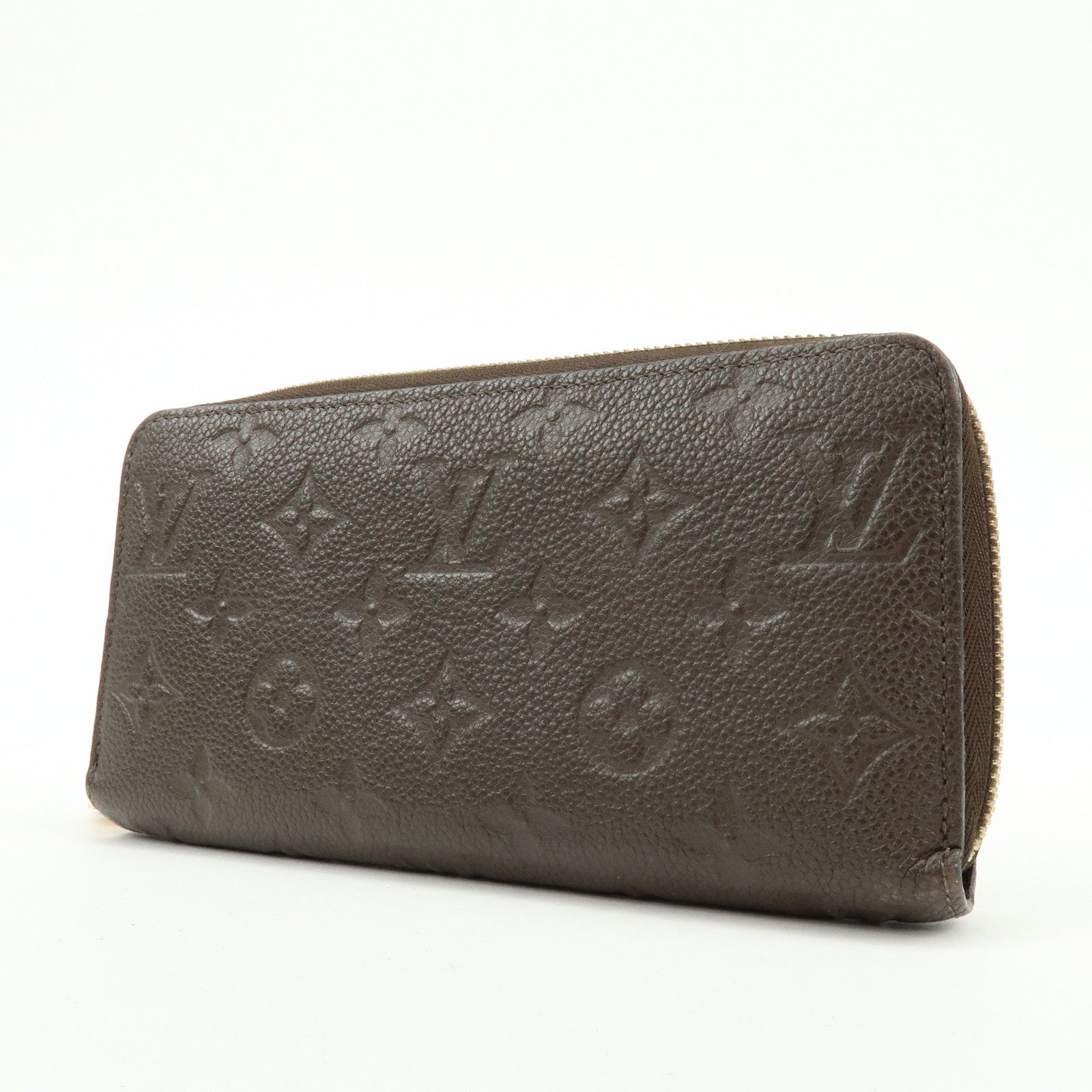 Louis Vuitton Monogram Empreinte Round Zippy Wallet Terre M60548