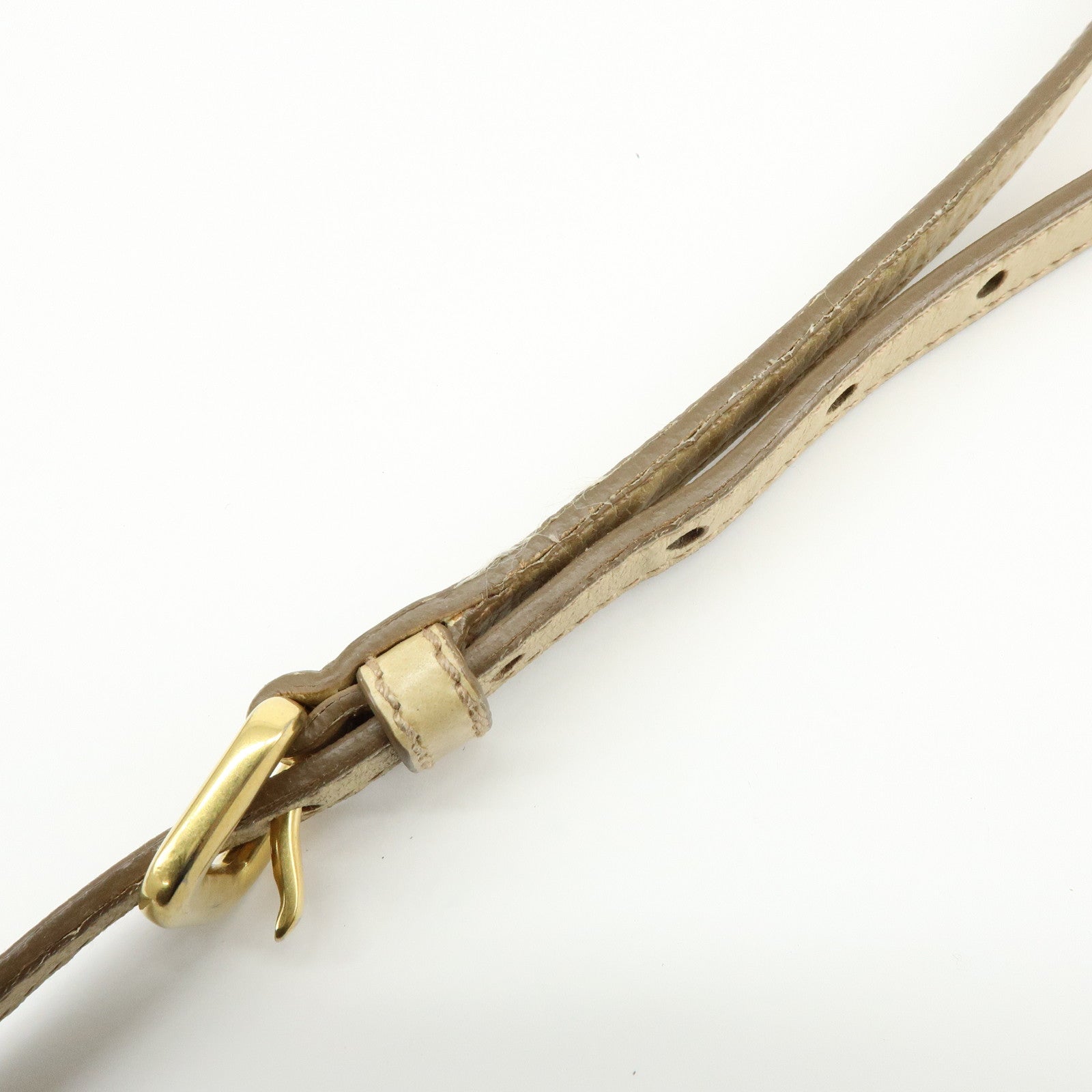 PRADA Logo Leather 2Way Shoulder Bag Hand Bag BN1921 Beige