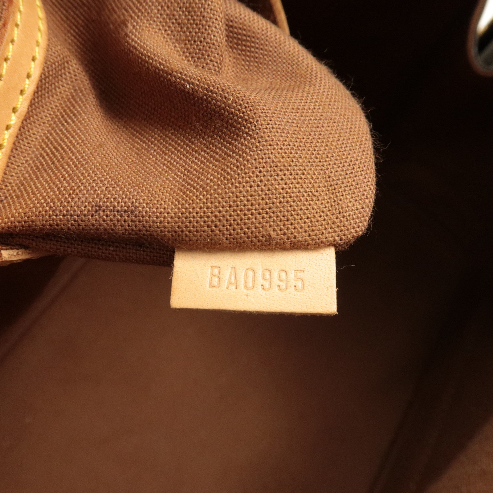 Louis Vuitton Monogram Alma Hand Bag Brown M51130 Used