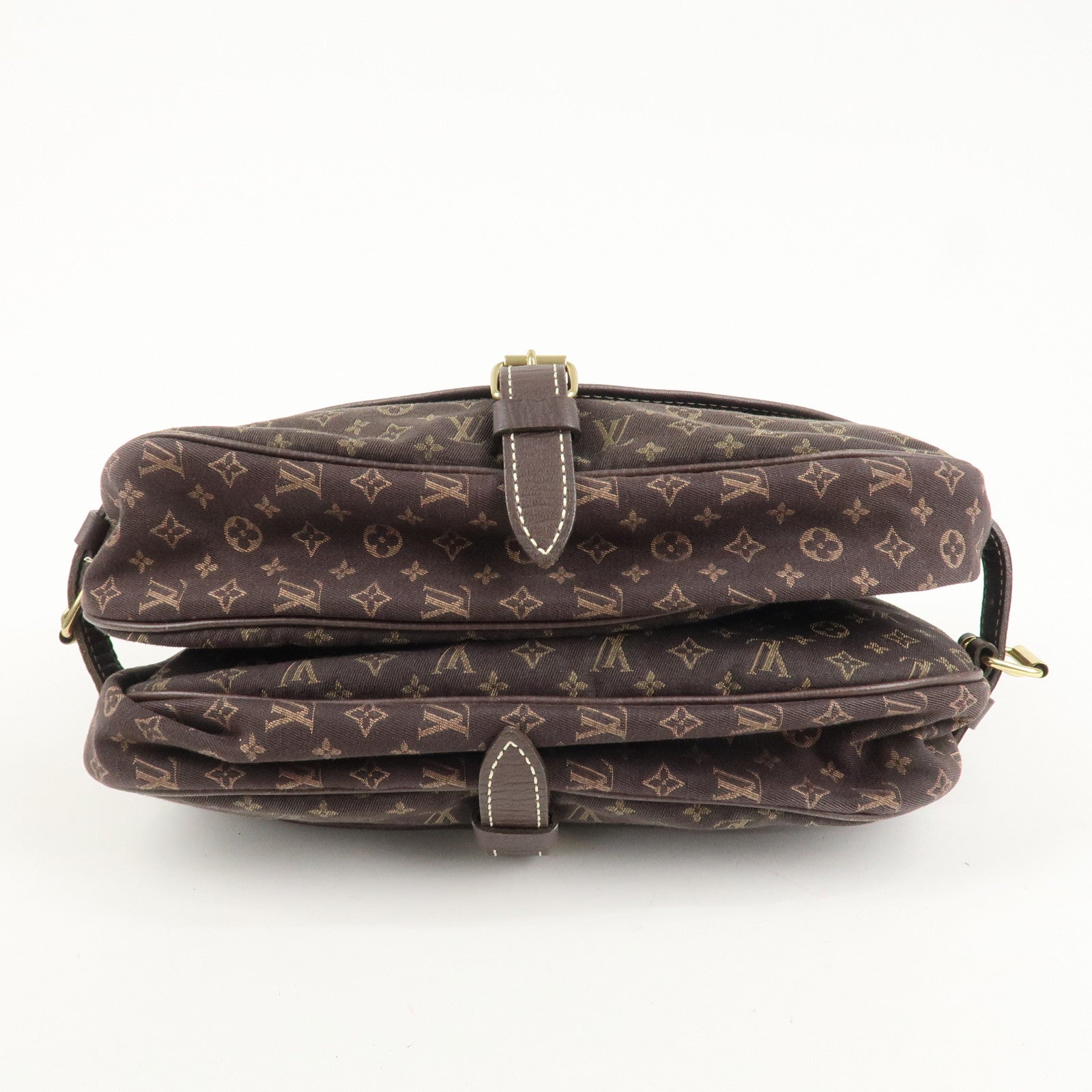 Louis Vuitton Monogram Mini Lin Saumur 30 Ebene Brown M95227 Used